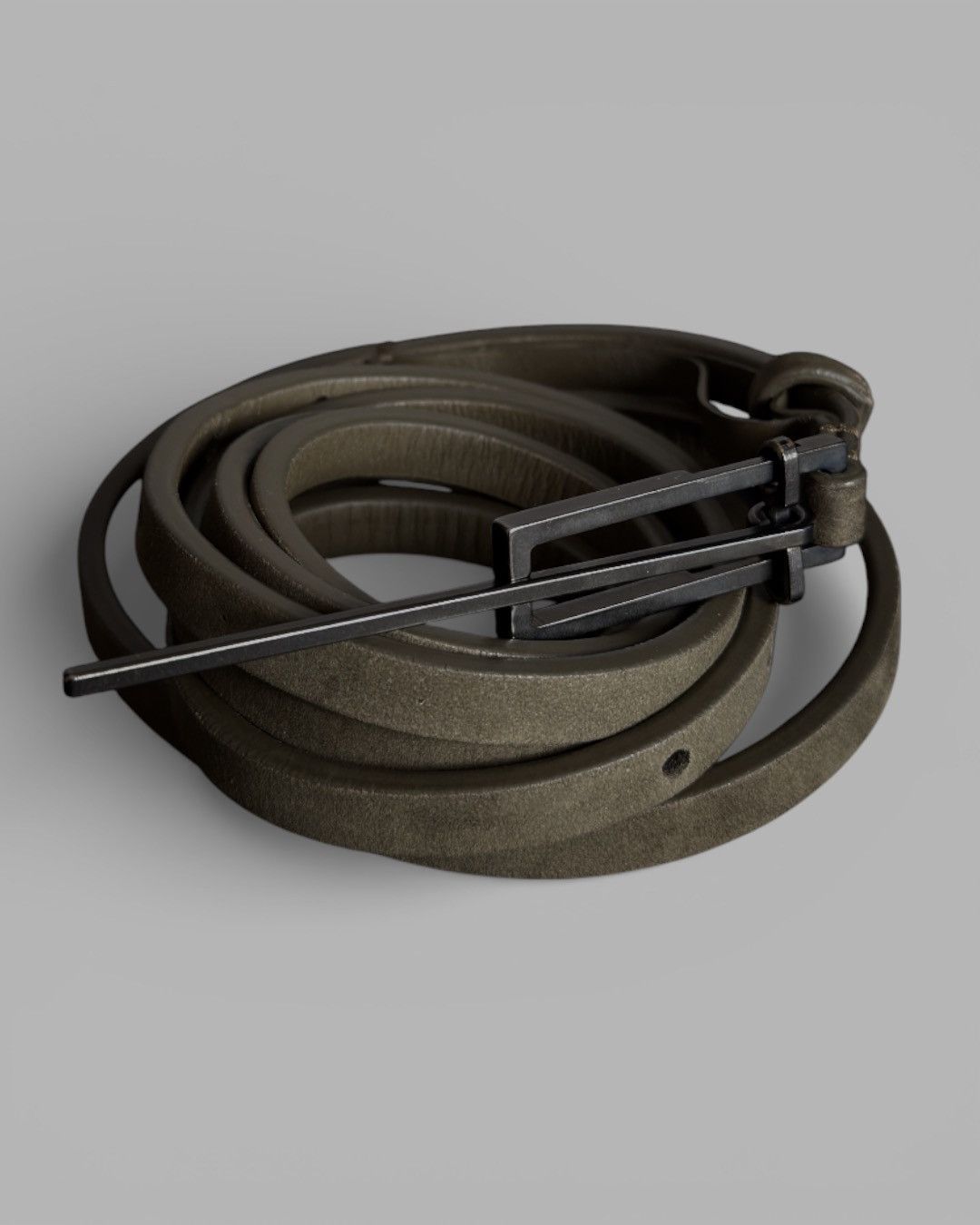 Haider Ackermann Haider Ackermann Double Wrap Thin Designer Leather Belt Size ONE SIZE - 2 Thumbnail