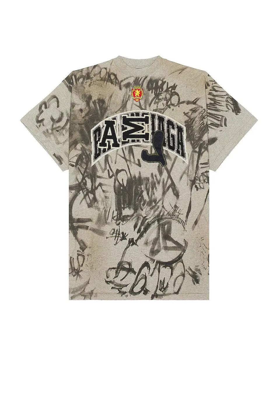 Balenciaga o1w1db10425 Skater T-Shirt Oversized in Multicolor Size US XL / EU 56 / 4 - 1 Thumbnail