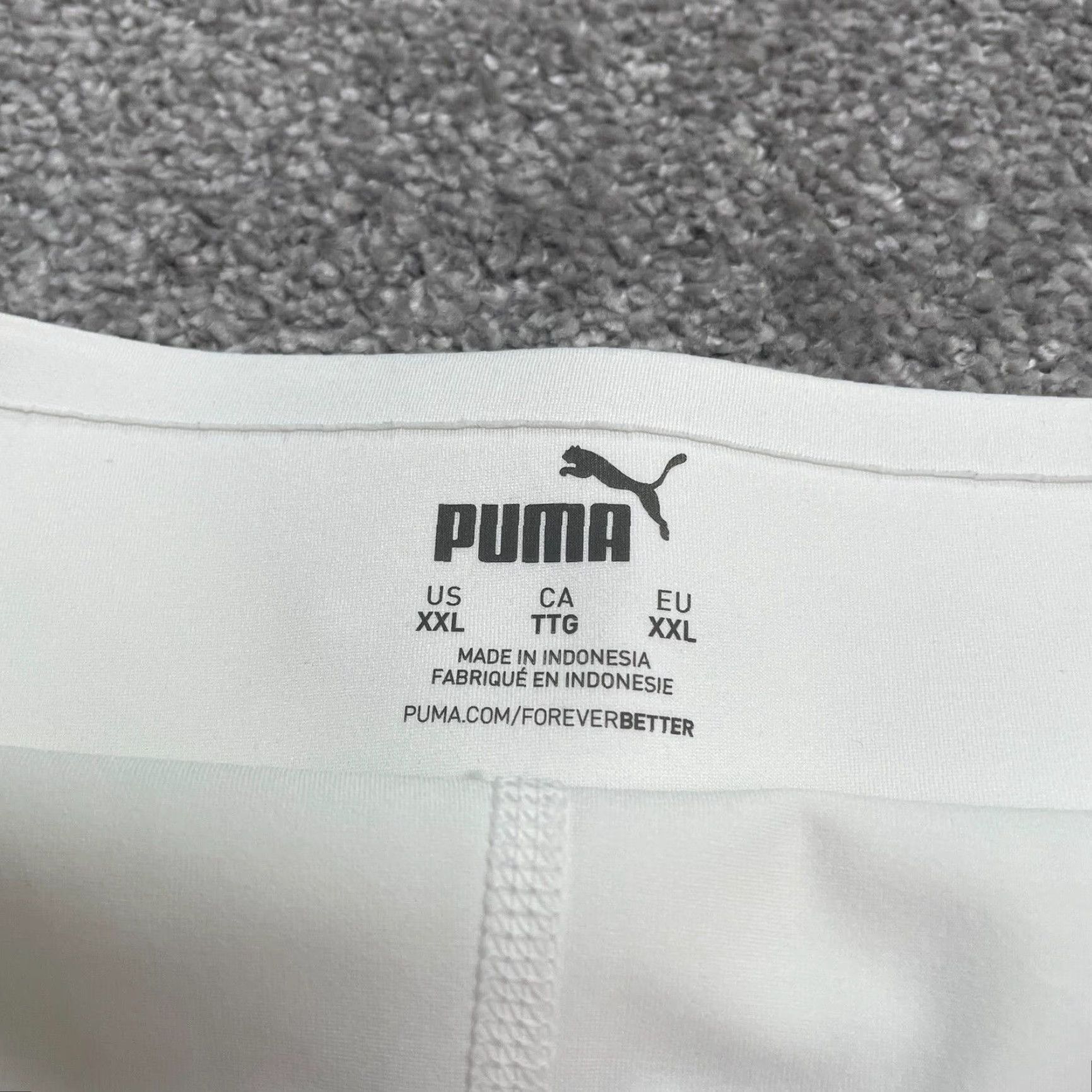 Puma Puma Skort Womens 2XL White Skirt Short Active Stretch Pockets Logo Pull On Sport Skirt Size 40" / US 18 - 7 Thumbnail