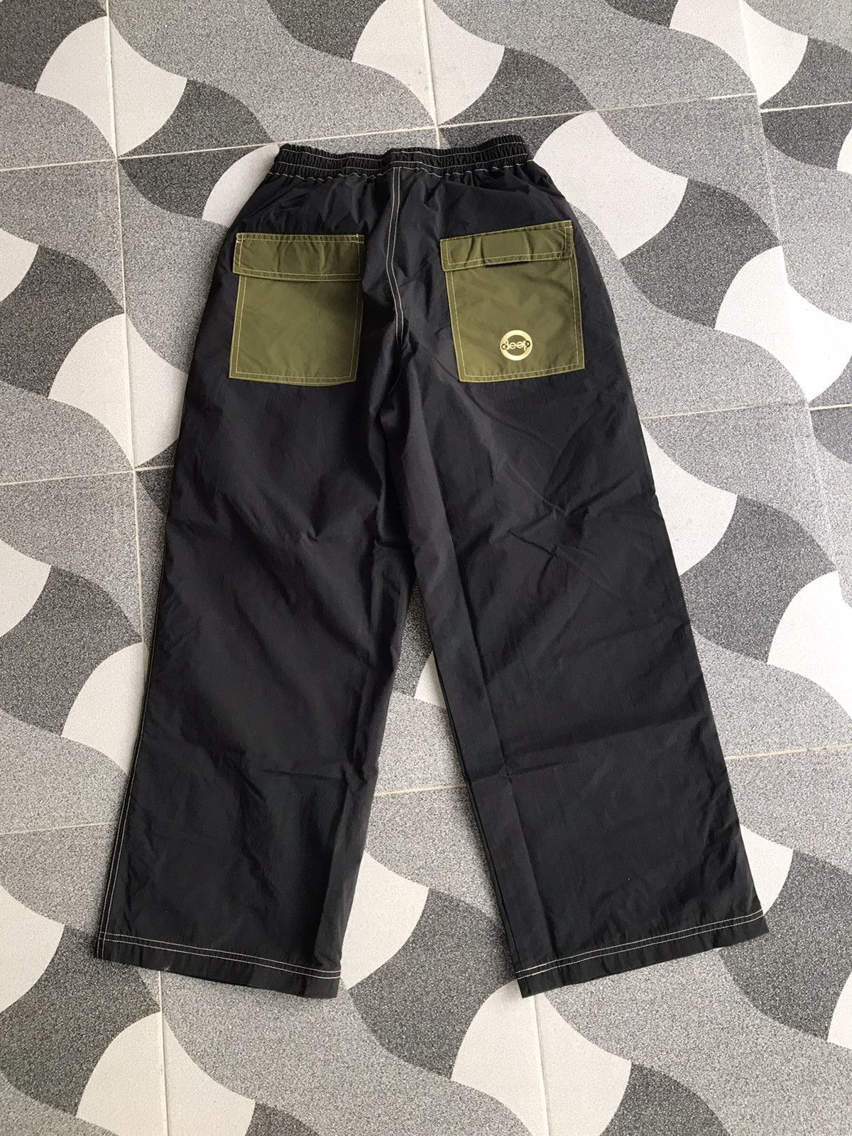 image of Y2K Deep Nylon Pants Made In USA in Black, Men's (Size 29)