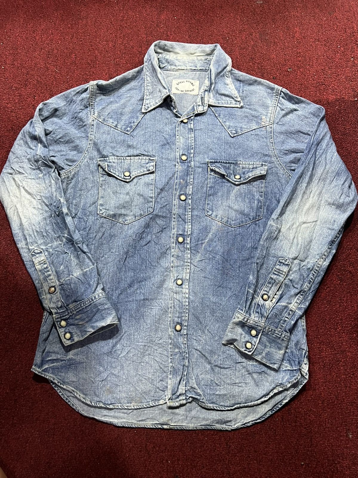 Spellbound Spellbound Pearl Snap Vintage Denim Western Wear Size US M / EU 48-50 / 2 - 1 Thumbnail