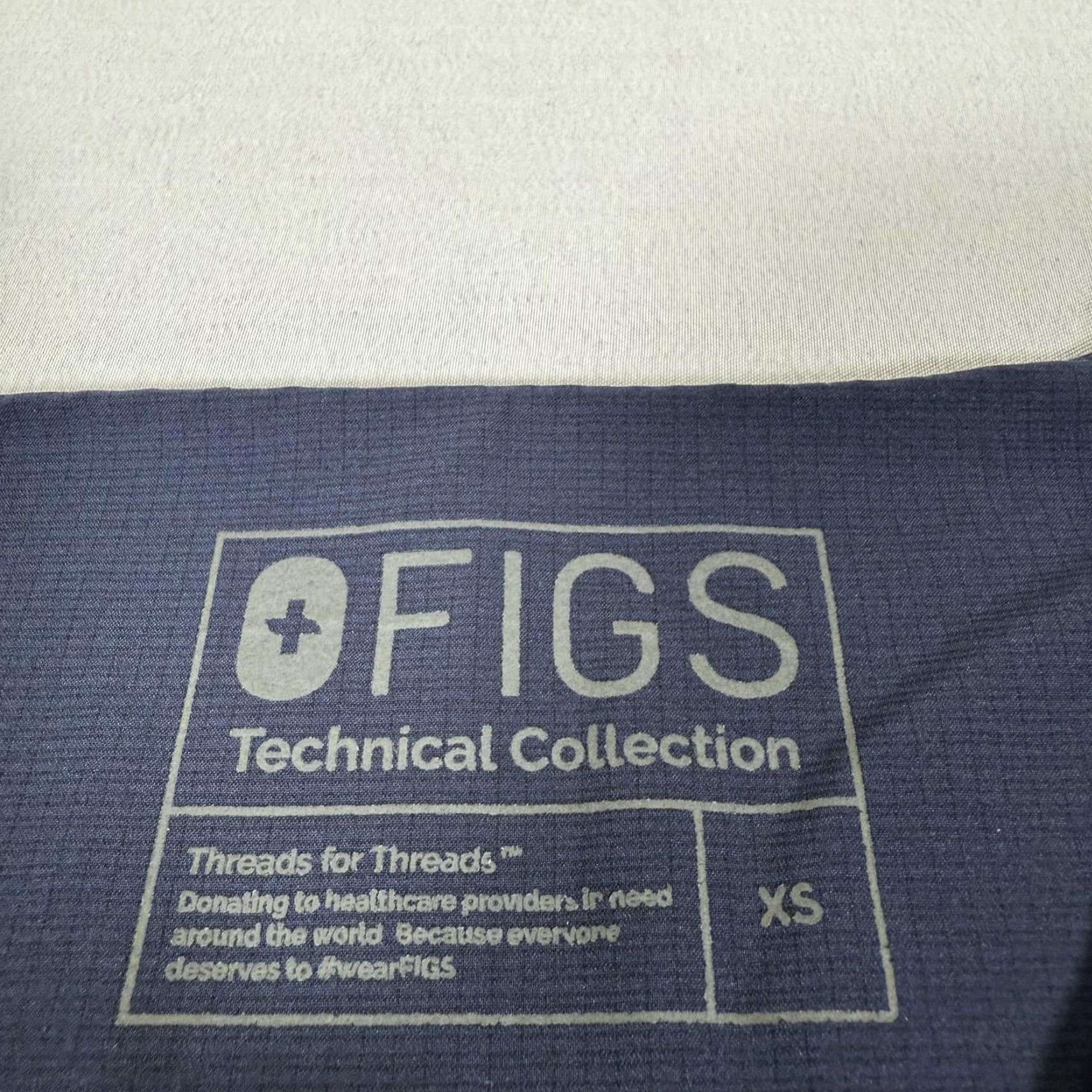 Vintage Figs Scrub Set Navy XS Technical Collection Jogger Pants Top Medical Womens Size XS / US 0-2 / IT 36-38 - 6 Thumbnail