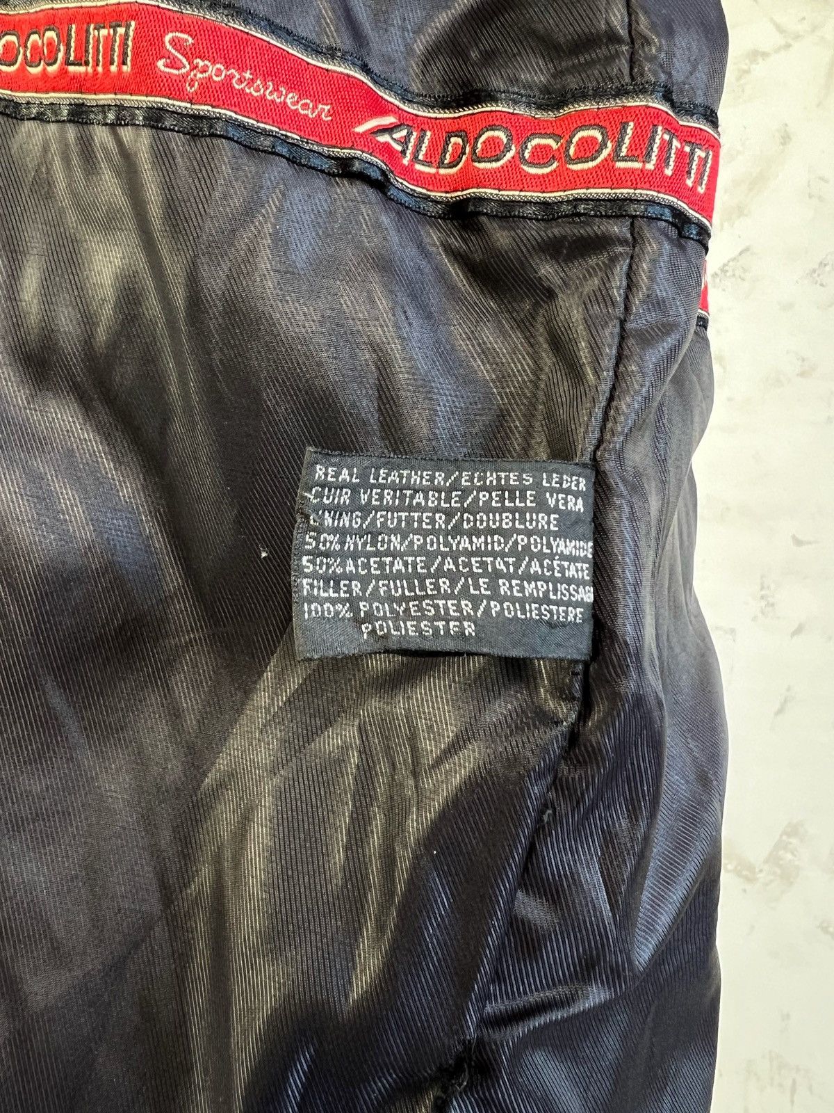 Aldo Vintage Aldo Colitti Leather Jacket Size XL - XXL 56 Size US XXL / EU 58 / 5 - 12 Thumbnail