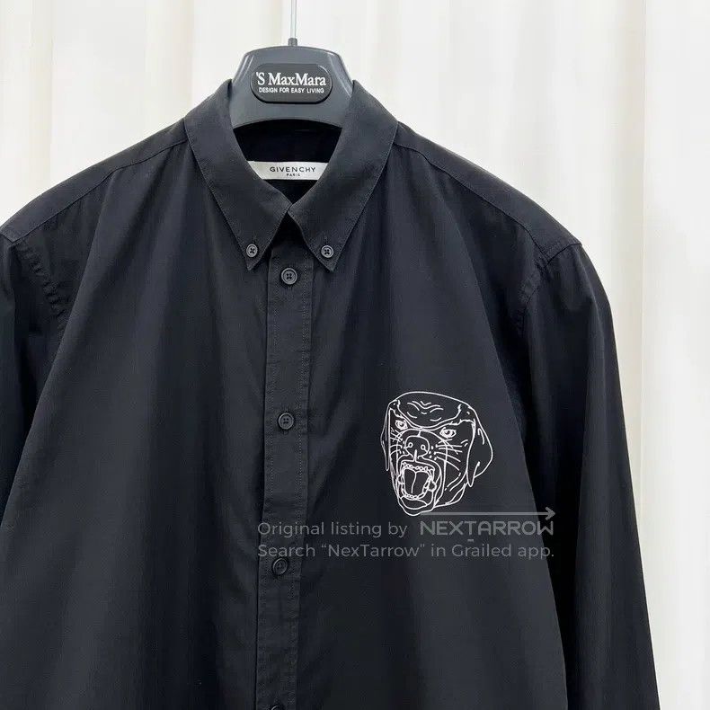 Givenchy Givenchy Size38 Sketch dog head shirt Size US M / EU 48-50 / 2 - 3 Thumbnail