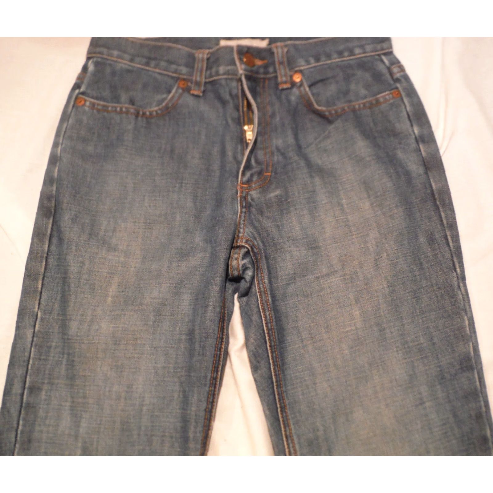 J.Crew VINTAGE J.CREW Denim Jeans Womens 29 30 Blue 90s 4 Flare Bell Bottom Low Rise Vintage Gift Evergreen Mens Size 29" - 5 Thumbnail