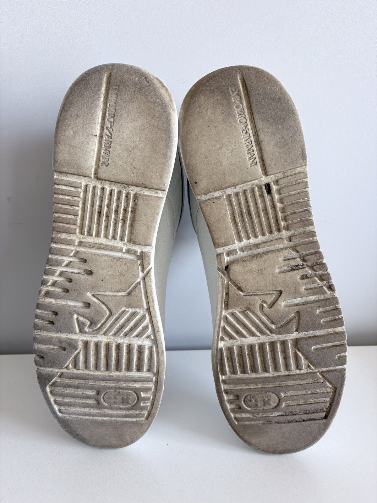 Emporio Armani Emporio Armani sneakers white leather casual size 44 men's Size US 11 / EU 44 - 9 Thumbnail