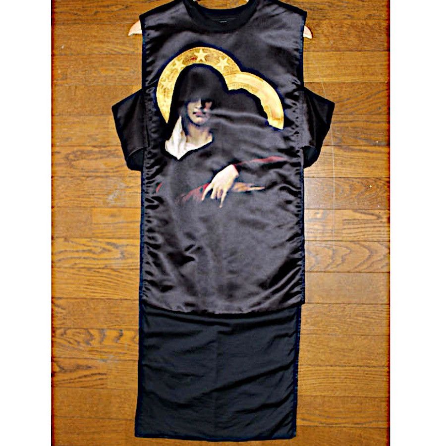 image of Authentic Givenchy Tisci Men’S Madonna Cut & Sew Tee Dress in Black, Men's (Size Small)