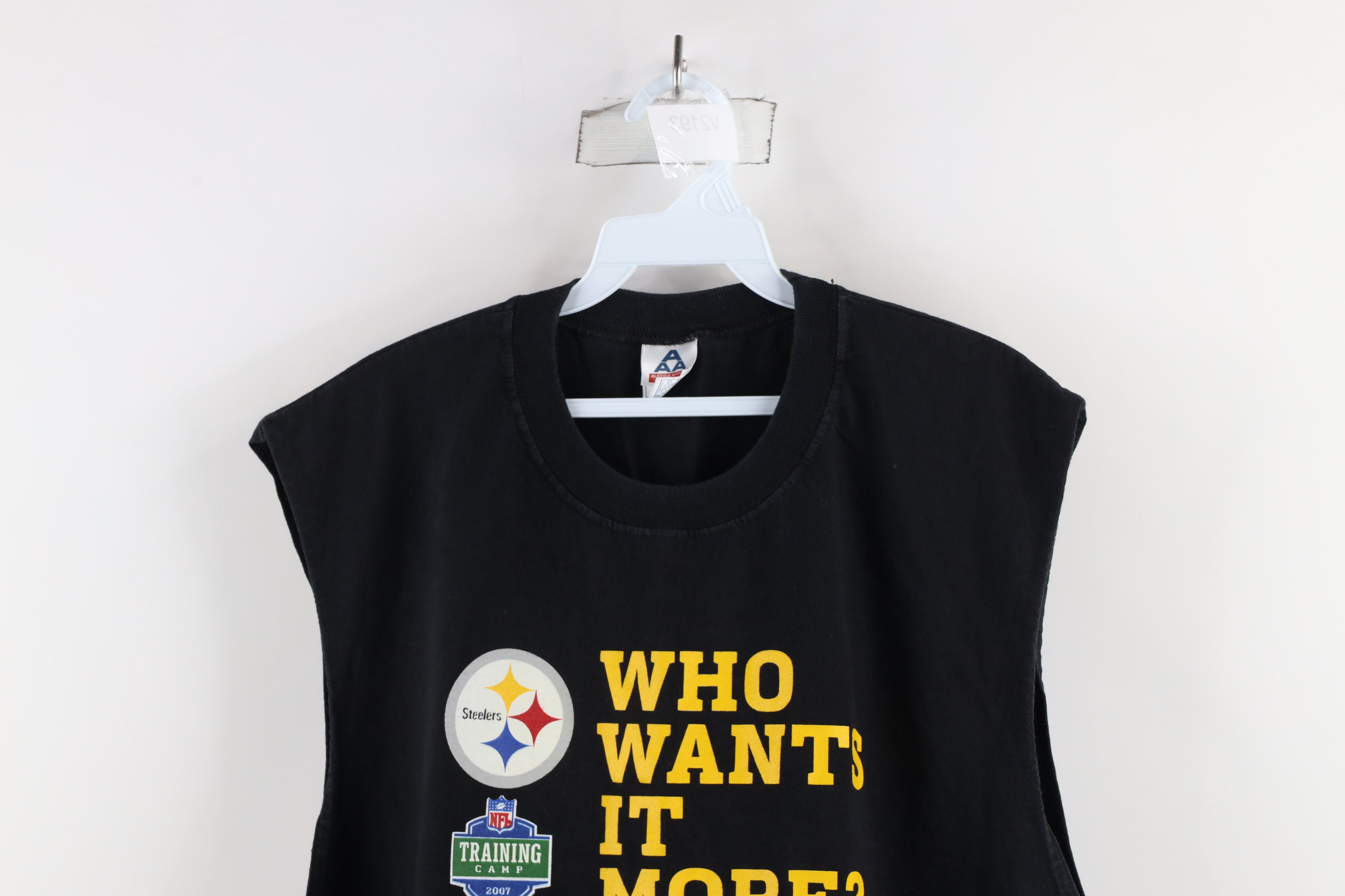 Vintage Vintage 2007 Pittsburgh Steelers Football Muscle T-Shirt Size US XXL / EU 58 / 5 - 2 Thumbnail