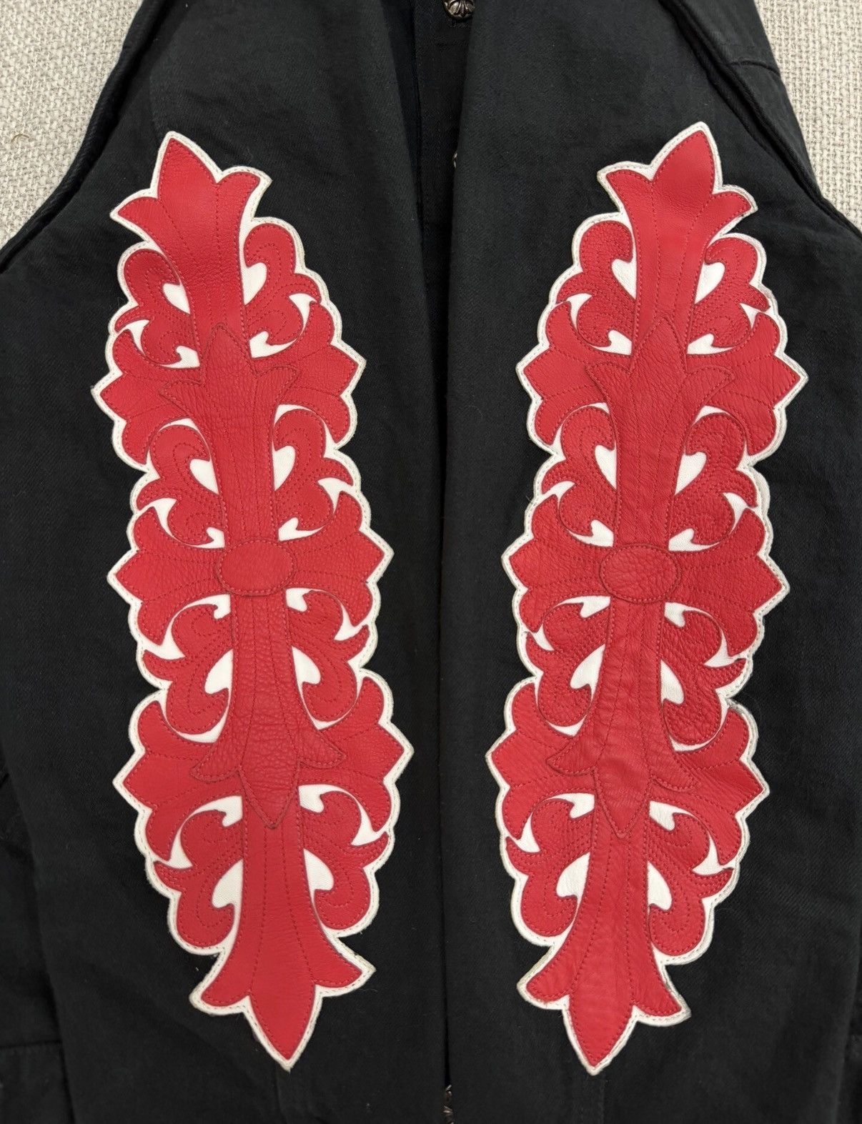 Chrome Hearts Chrome Hearts Vine Floral Arm Leather Patch Flame Jacket Size US M / EU 48-50 / 2 - 5 Thumbnail