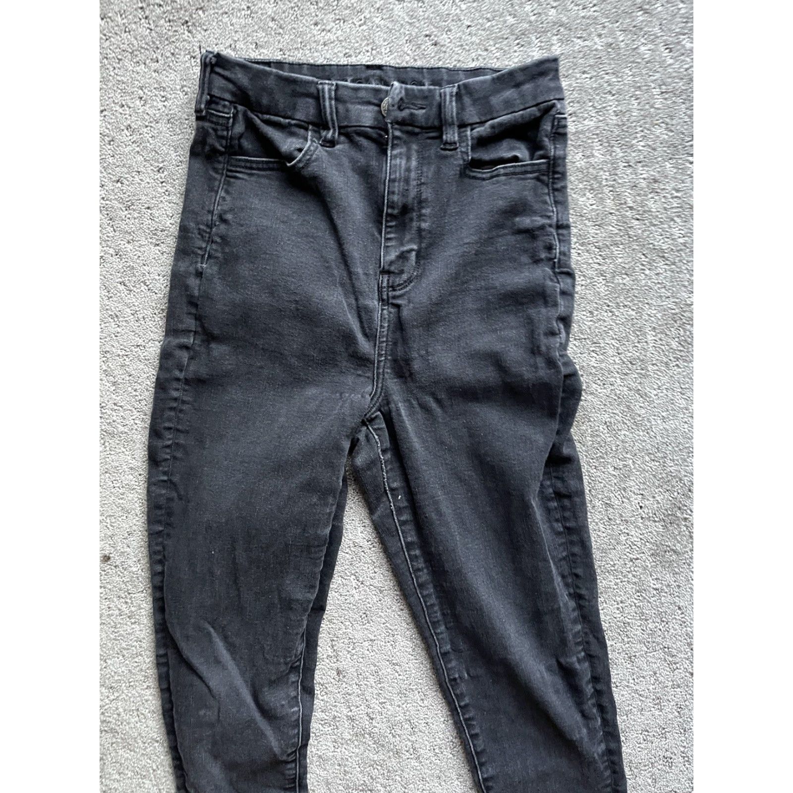 American Eagle Outfitters American Eagle Jeans 4 Jegging Crop Skinny Distressed Highest Rise Curvy Reg Womens Size 28" / US 6 / IT 42 - 2 Thumbnail