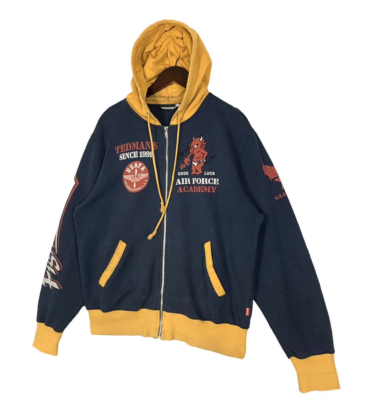 Tedman Vintage Tedman Company U.S. Air Force Full Zip Hoodie Size M Size US M / EU 48-50 / 2 - 6 Thumbnail