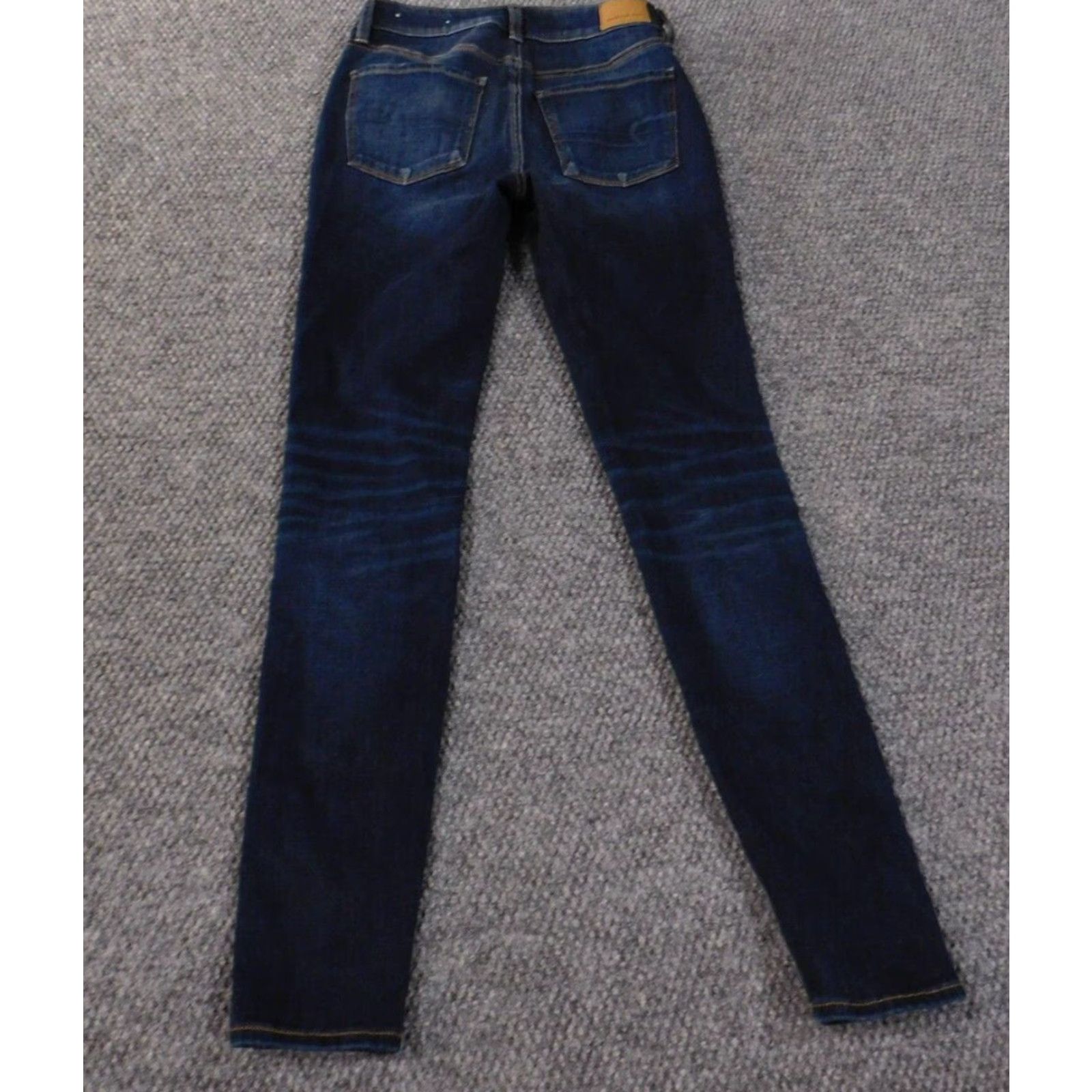 American Eagle Outfitters American Eagle Outfitters Jeans Jegging Blue Distressed 2 Womens Mid Rise 30in Inseam Denim Cotton Spandex Zip Size 26" / US 2 / IT 38 - 7 Thumbnail
