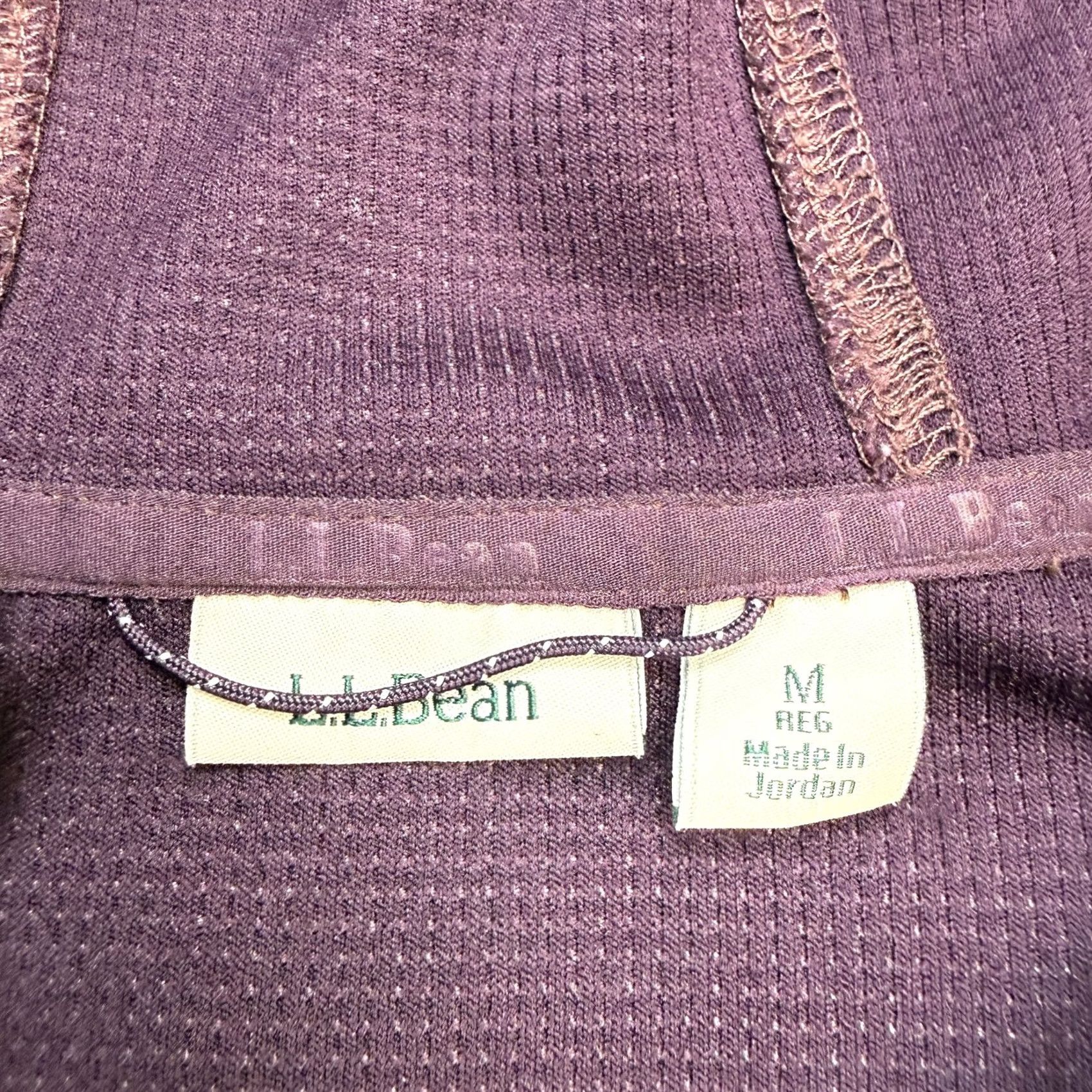 Vintage L.L. Bean Jacket Womens Medium Eggplant Mountainside Micro Waffle Jacket Hiking Size L / US 10 / IT 46 - 3 Thumbnail