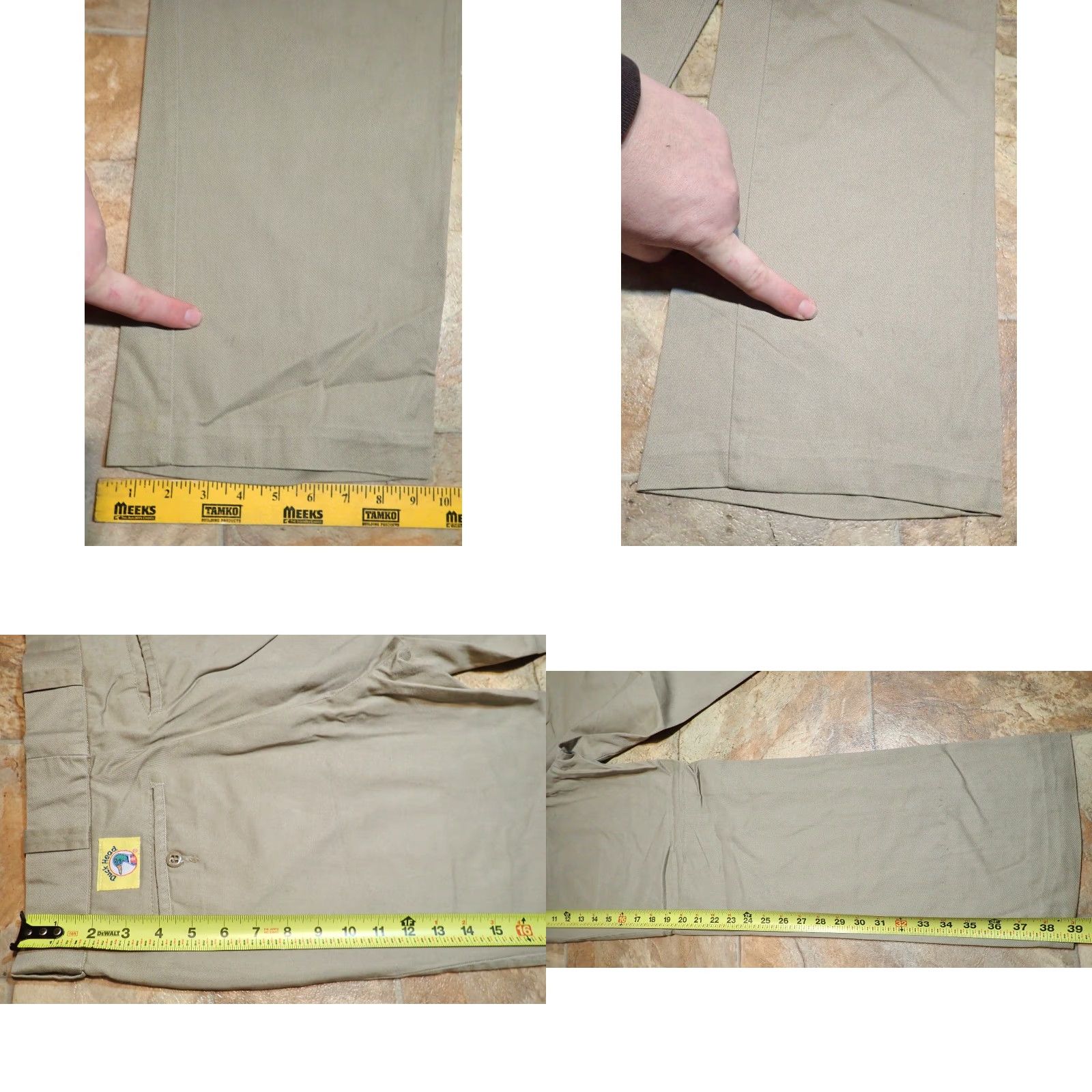 Vintage VINTAGE Duck Head Chino Pants 30x27 Men Beige Cotton Khaki 1980s Classic USA Made in USA Zip Fly Straight Pocket Front Rise 30 27" 39" Hips Size US 30 / EU 46 - 8 Thumbnail