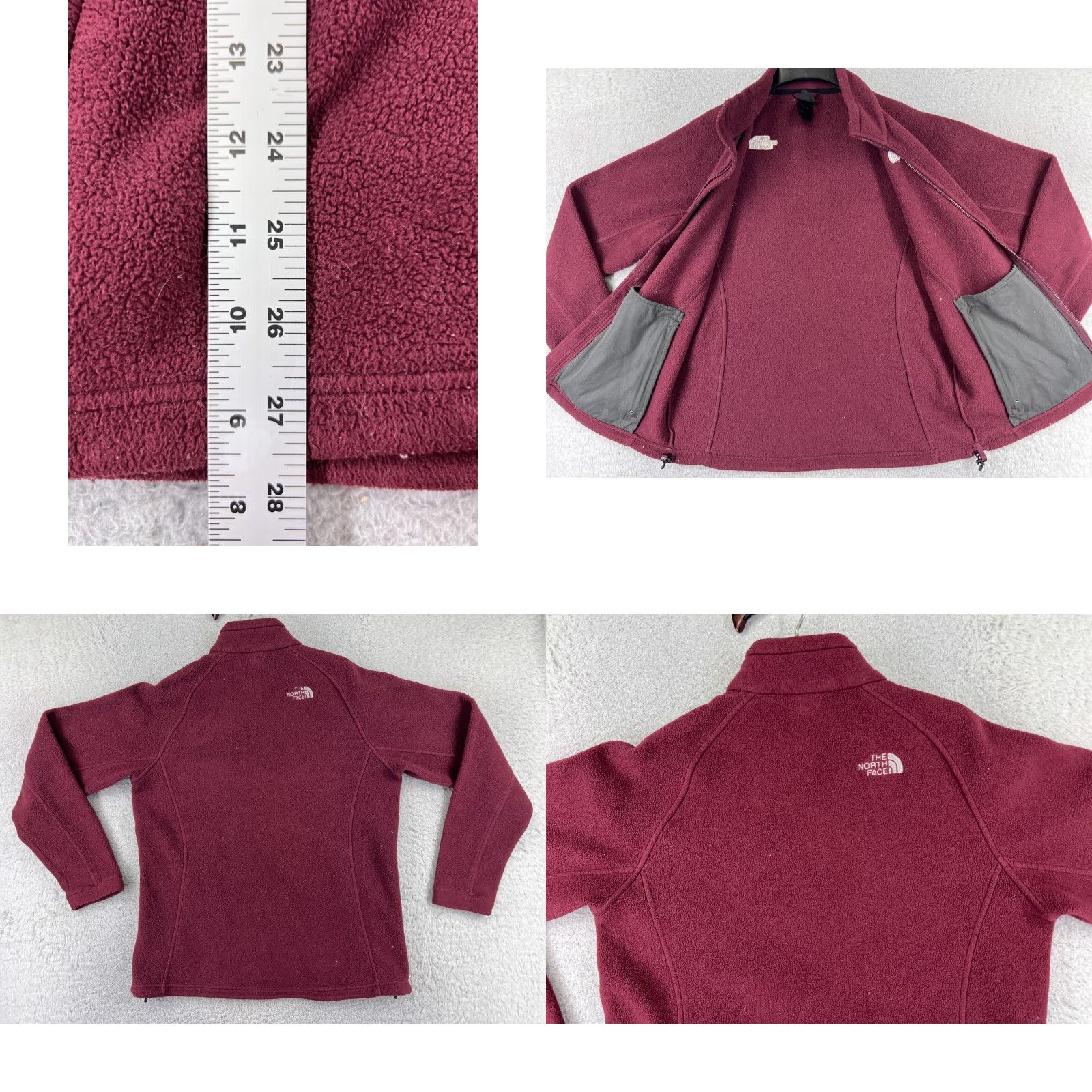The North Face The North Face Jacket Women XL Red Full Zip Polyester Fleece Mock Neck Modern Casual, Travel, Workwear Mens? Women? Size XL / US 12-14 / IT 48-50 - 9 Thumbnail