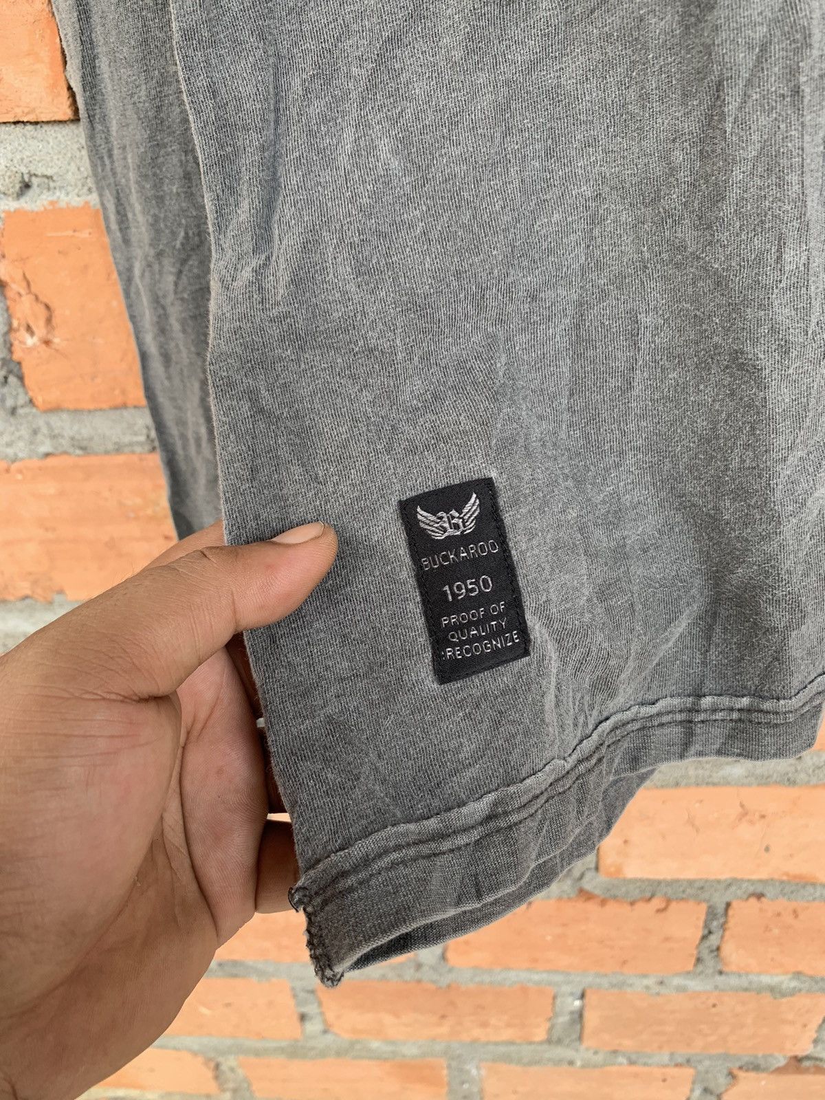 If Six Was Nine 2000s Buckaroo distressed pocket punk longsleeve Size US L / EU 52-54 / 3 - 5 Thumbnail