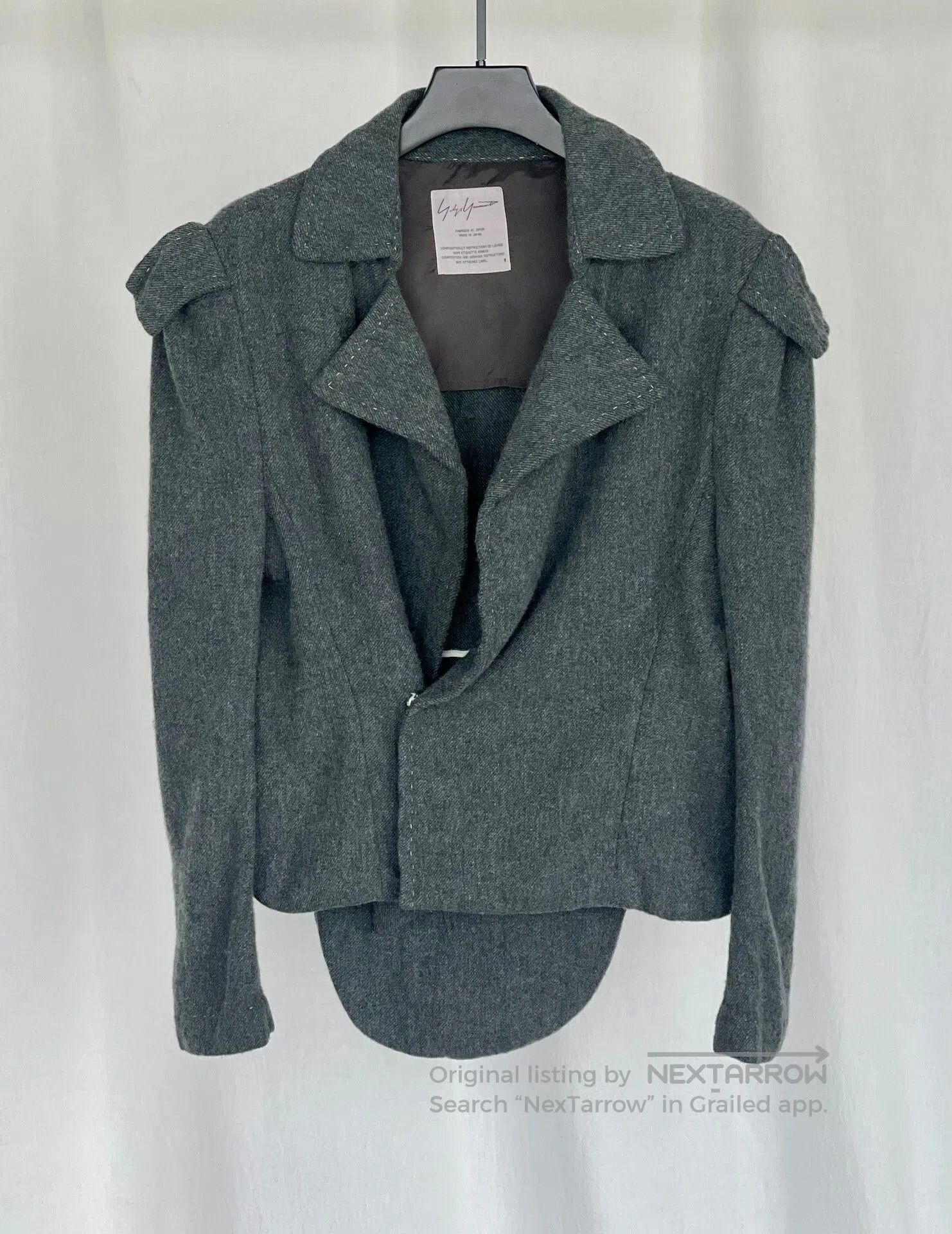 Yohji Yamamoto Oversized Wool Jacket by Yohji Yamamoto. Size S / US 4 / IT 40 - 3 Thumbnail