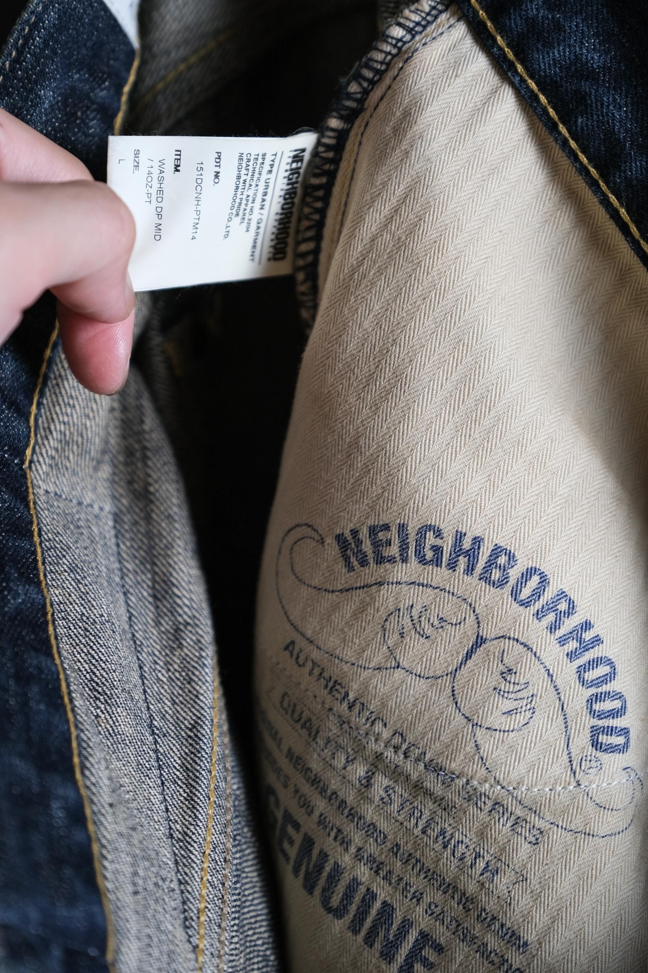 Neighborhood Neighborhood 15S/S Washed DP MID 14OZ Selvedge Denim Jeans Size US 34 / EU 50 - 7 Thumbnail