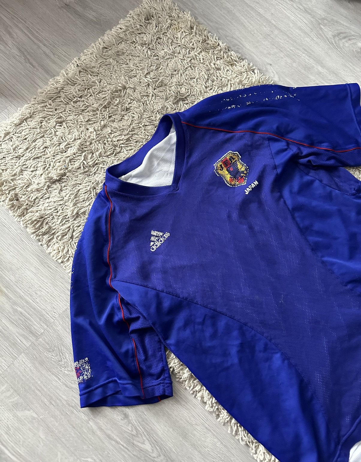 Adidas Japan Vintage Adidas Soccer Jersey Size US L / EU 52-54 / 3 - 3 Thumbnail