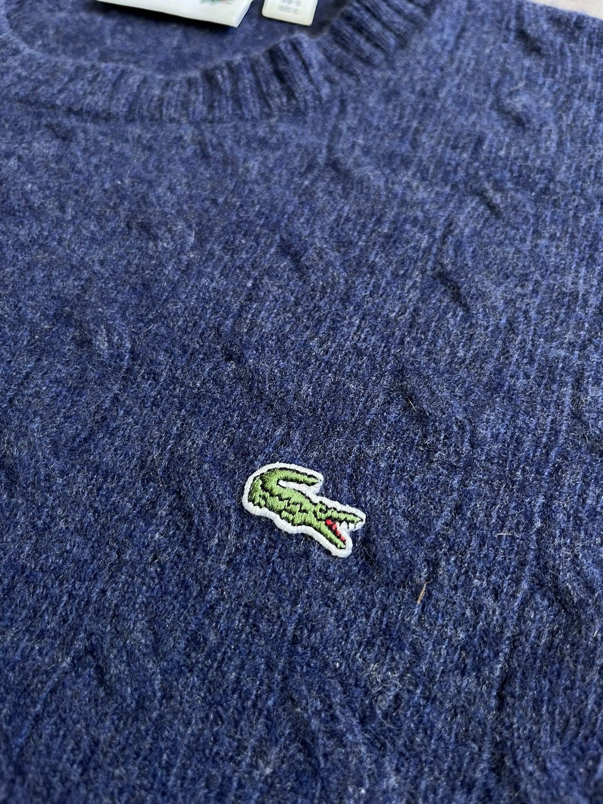Lacoste × Vintage VINTAGE LACOSTE WOOL SWEATER Size US L / EU 52-54 / 3 - 3 Thumbnail