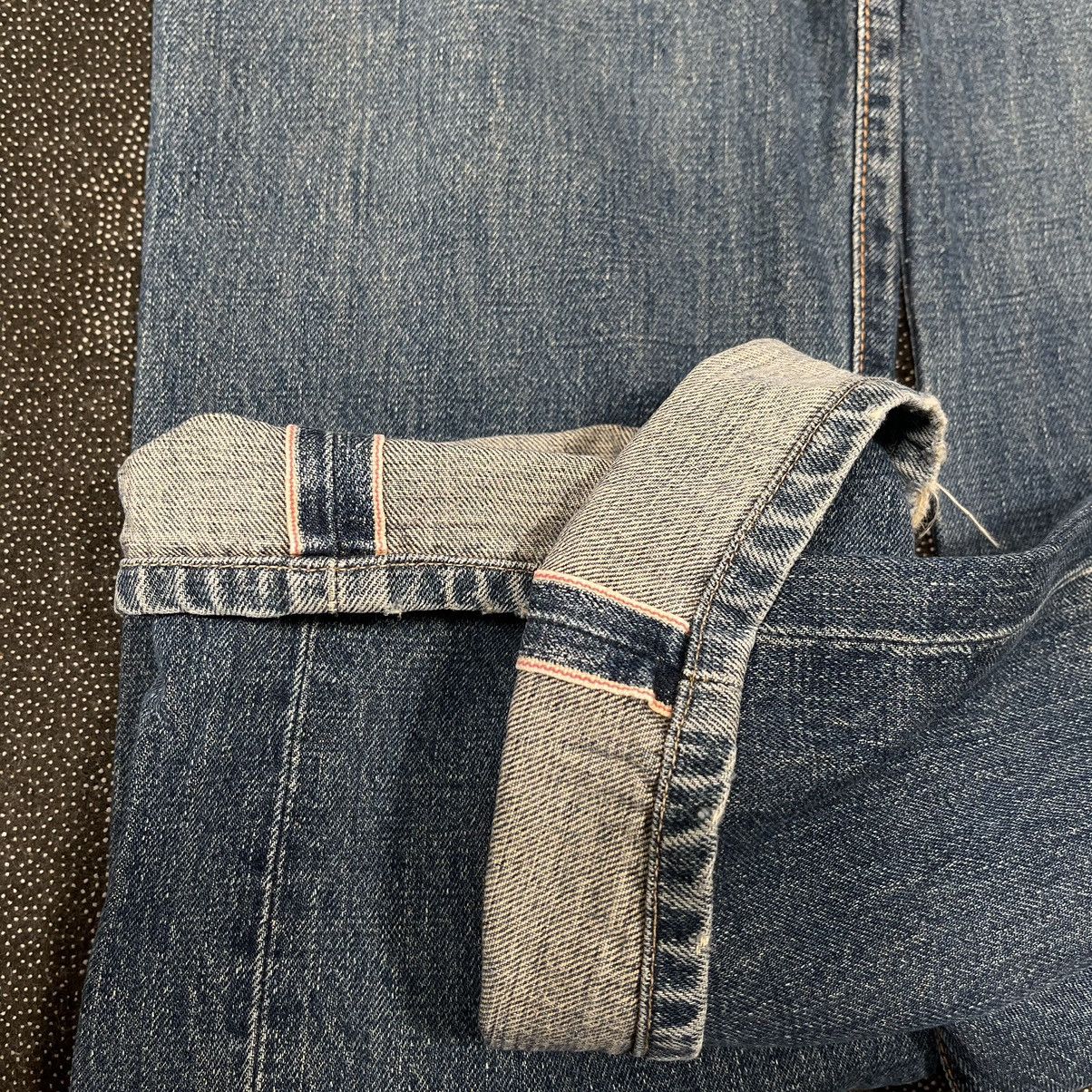 Edwin × Vintage Vintage 80s Edwin 505XX Redline Selvedge Baggy Jeans Size US 29 - 10 Thumbnail