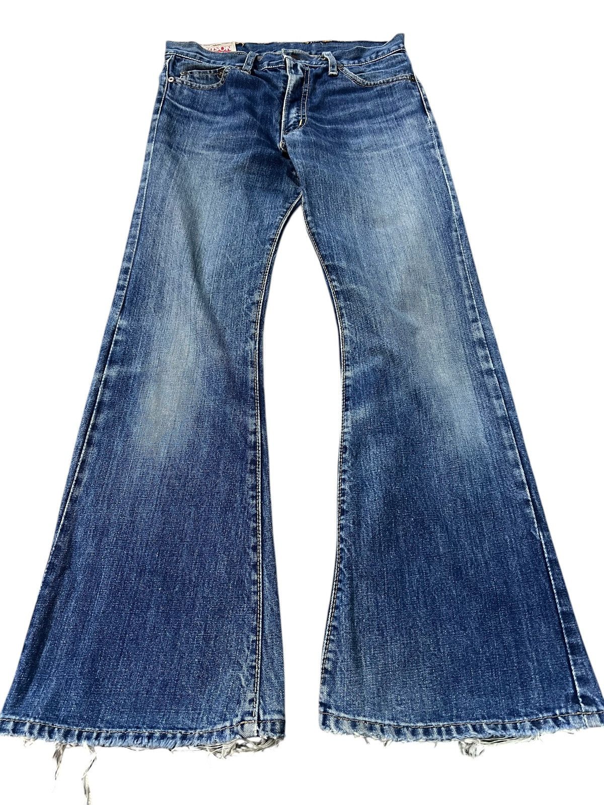 Vintage 70’s Bison Genuine Western Mudwash Bootcut Zip Talon Jean Size US 29 - 1 Thumbnail