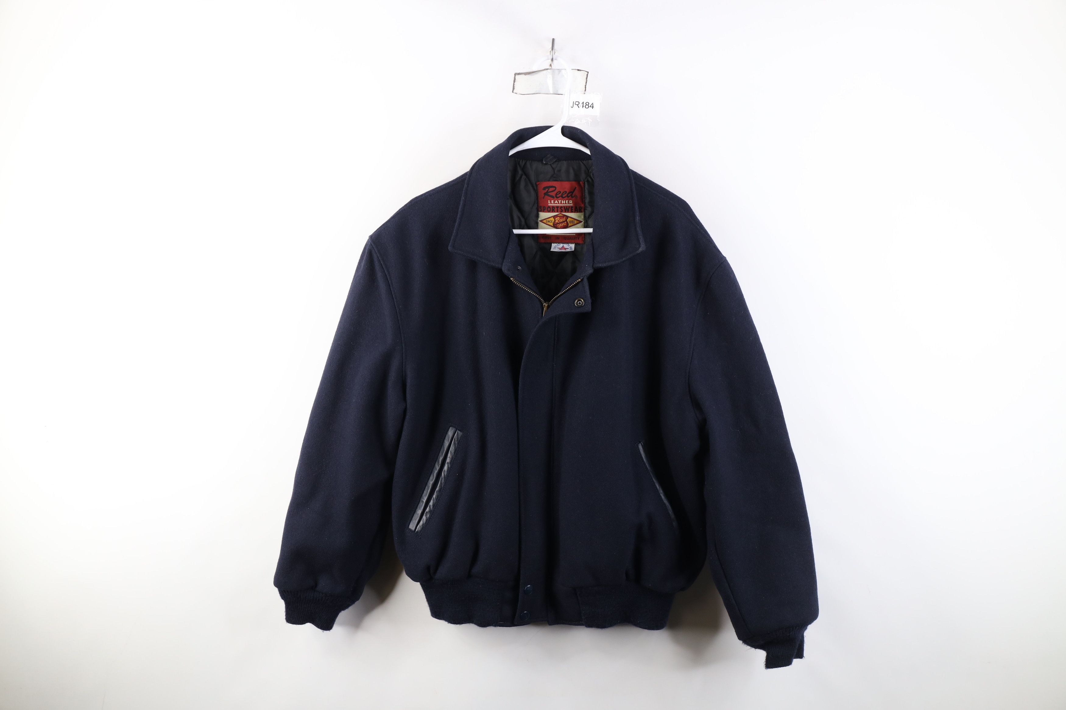 Vintage Vintage 80s 90s Streetwear Varsity Bomber Jacket Blue USA Size US XL / EU 56 / 4 - 1 Thumbnail