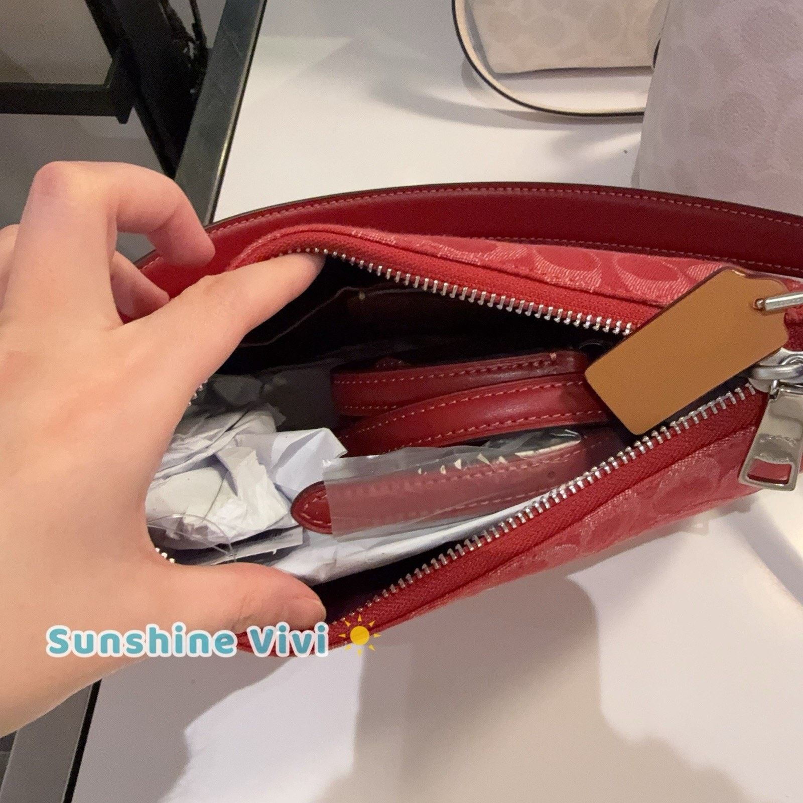 Coach NWT bundle Coach Heart Bag Charm CDC91 & CDE43 Teri True Red Size ONE SIZE - 10 Thumbnail