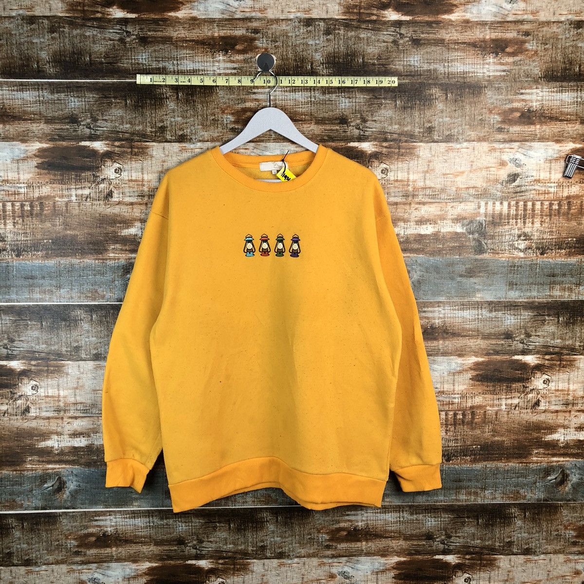 Japanese Brand × Vintage Logos Days Yellow Sweatshirt #A1926 Size US M / EU 48-50 / 2 - 1 Thumbnail
