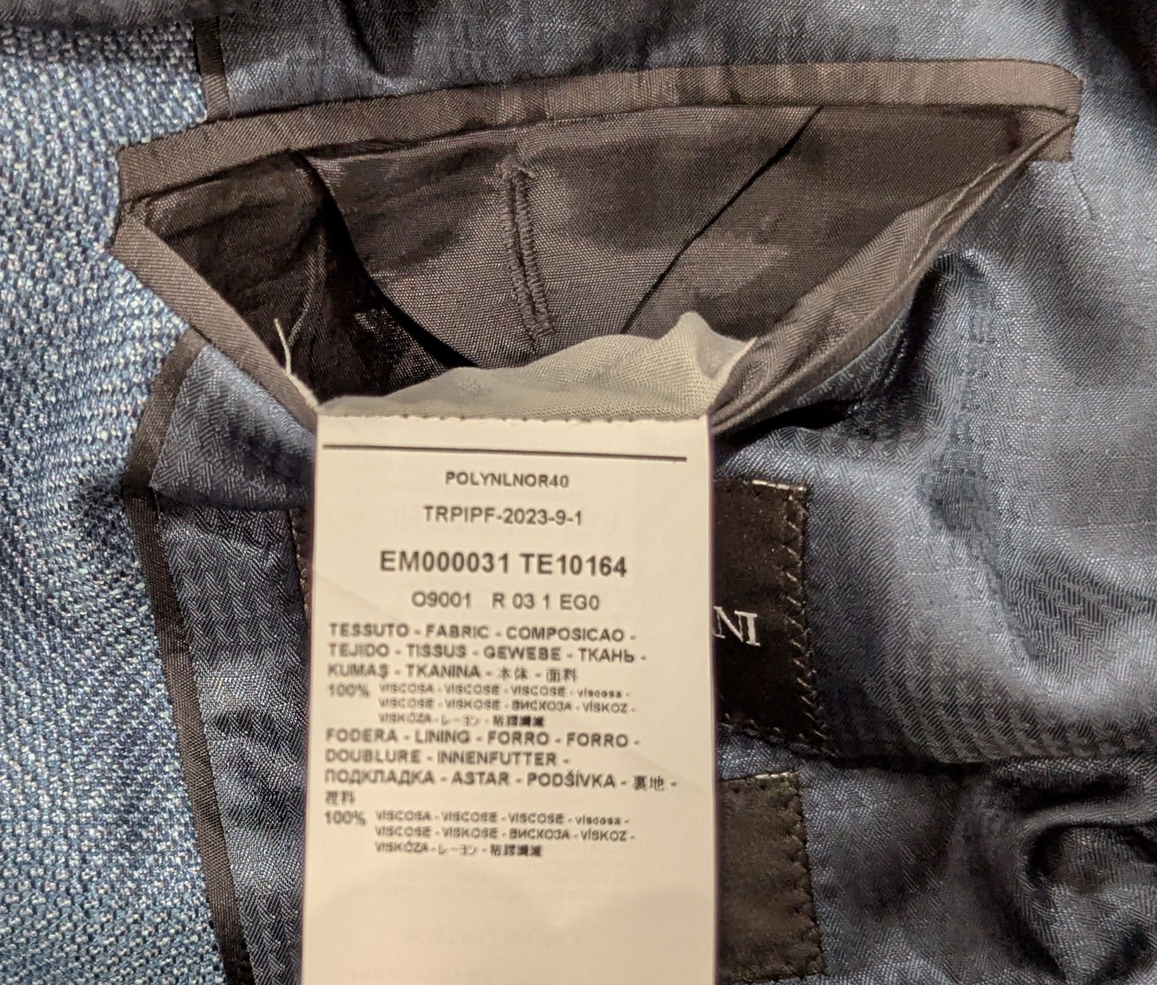 Emporio Armani EMPORIO ARMANI G-Line Sport Coat Teal 48 US 38R Size 38R - 7 Thumbnail