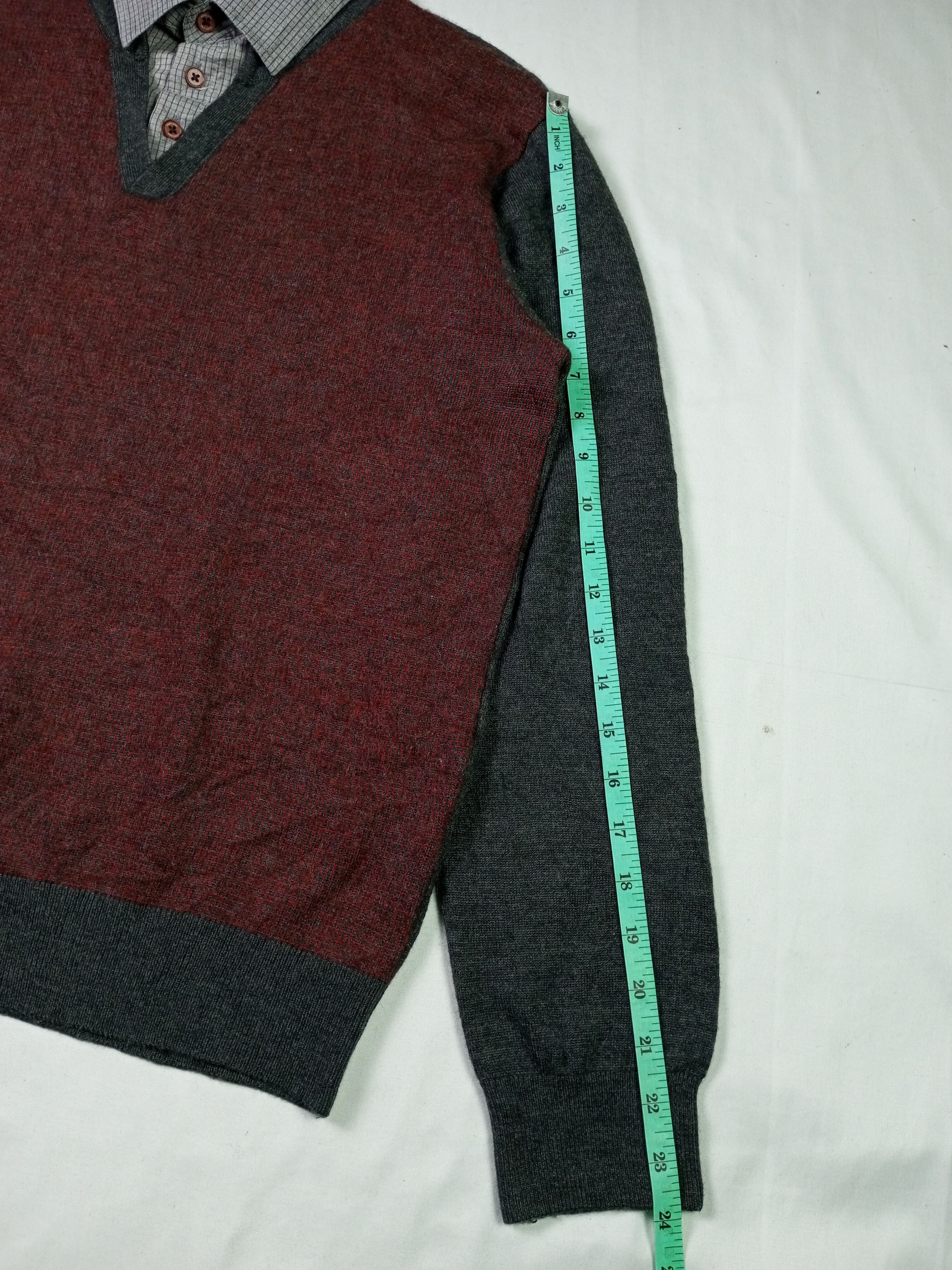 Issey Miyake × Japanese Brand × Le Grande Bleu (L.G.B.) Double Layer Parkland Light Knit Wear Size US L / EU 52-54 / 3 - 8 Thumbnail