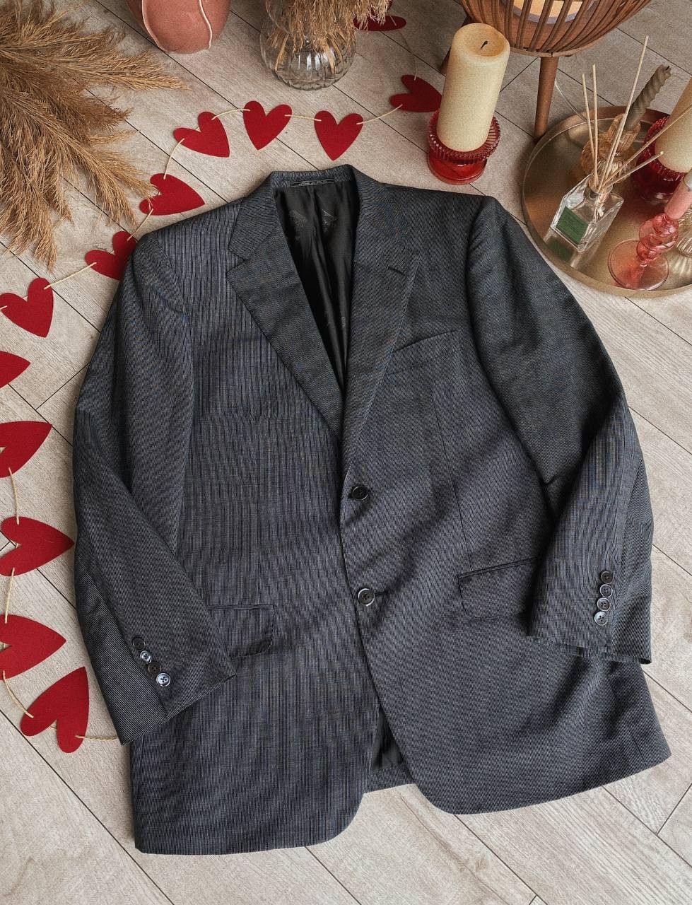 Corneliani Corneliani Blazer Sz 50 – Grey Linen-Wool-Silk Blend Size 50R - 1 Thumbnail