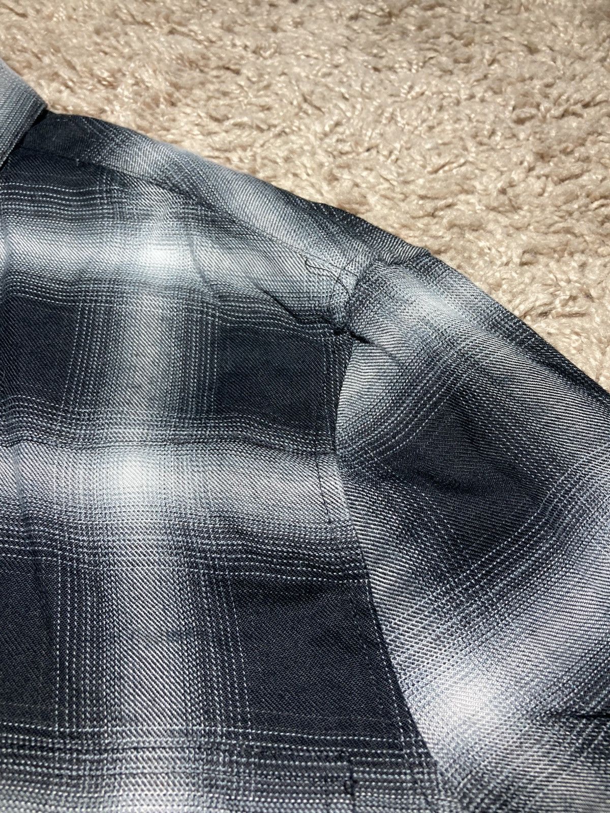 Celine SS19 Celine Shadow Plaid Western Shirt Viscose 2019 Hedi 37 Size US S / EU 44-46 / 1 - 5 Thumbnail