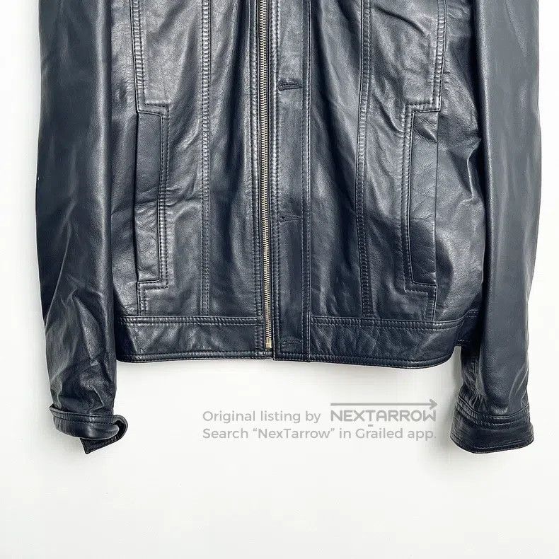 Versace Versace Dark blue full leather motorcycle jacket Size US M / EU 48-50 / 2 - 4 Thumbnail