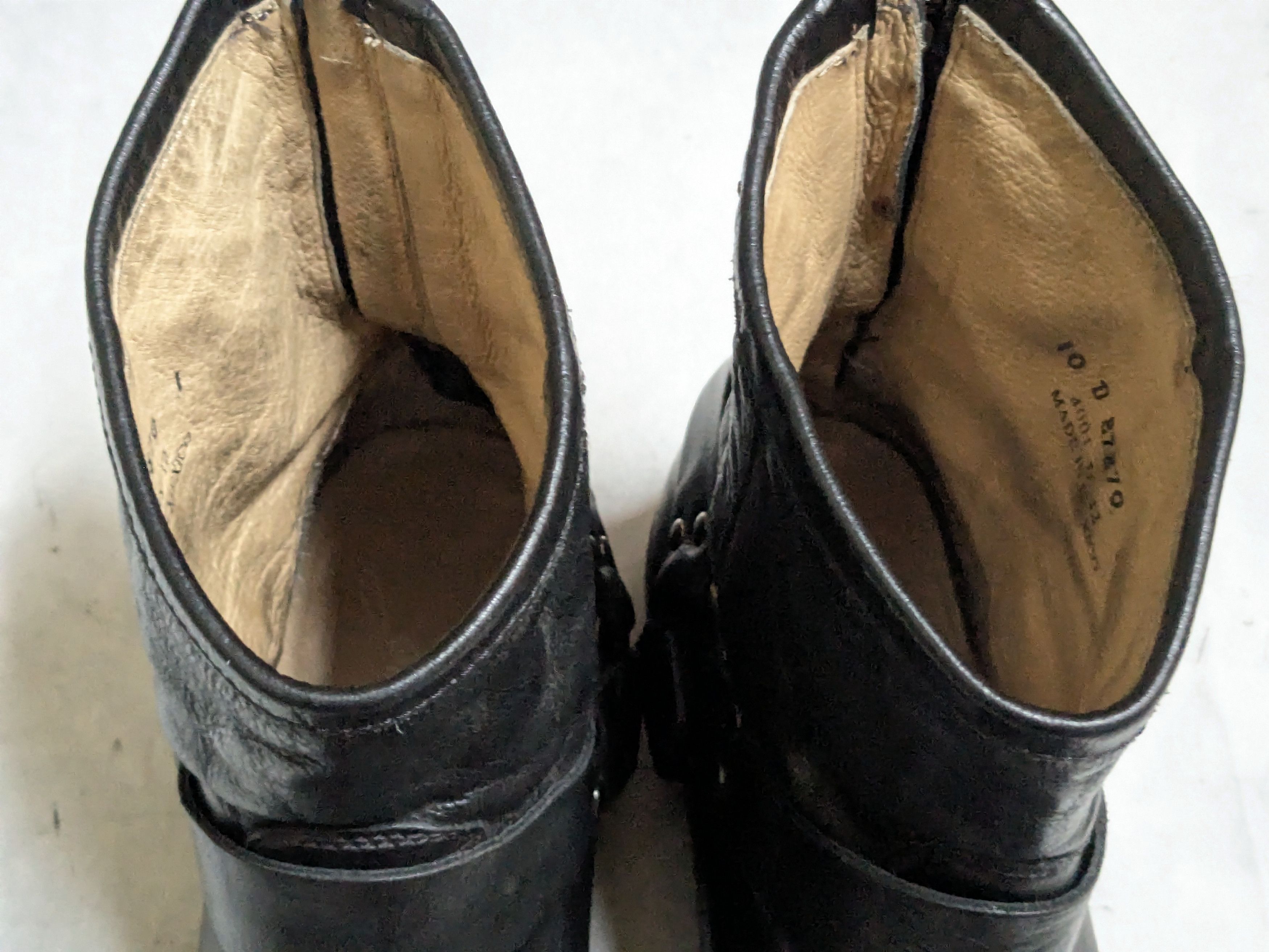 Frye Frye Harness Black Leather 10 D Leather Buckle Belted Size US 10 / EU 43 - 5 Thumbnail
