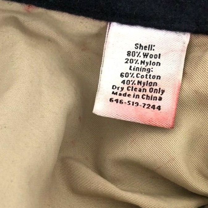 Vintage JACK SPADE Bleeker Street Jacket - Mens XS Navy 80% Wool, Wool Outer Shell, Regular Size, Blue, Coat, 90s? Size US XS / EU 42 / 0 - 6 Thumbnail