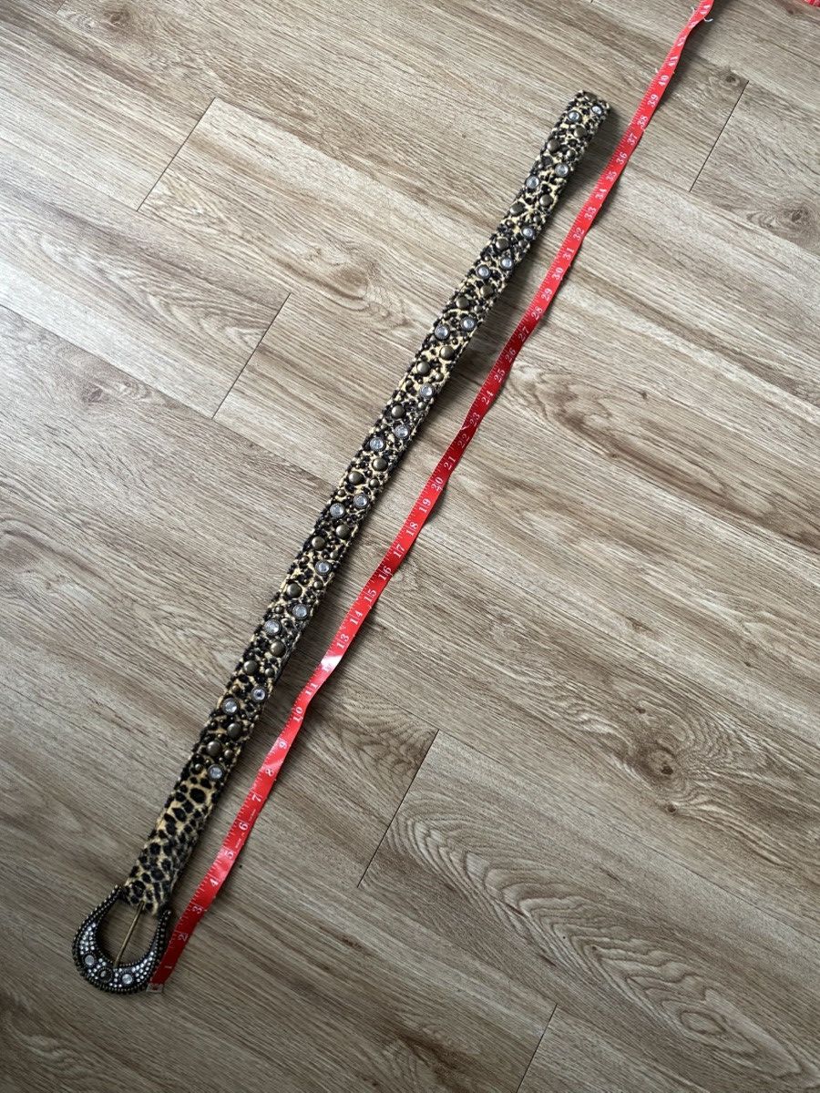 Other Y2K Black Leopard Crystal Studded Belt Size ONE SIZE - 8 Thumbnail