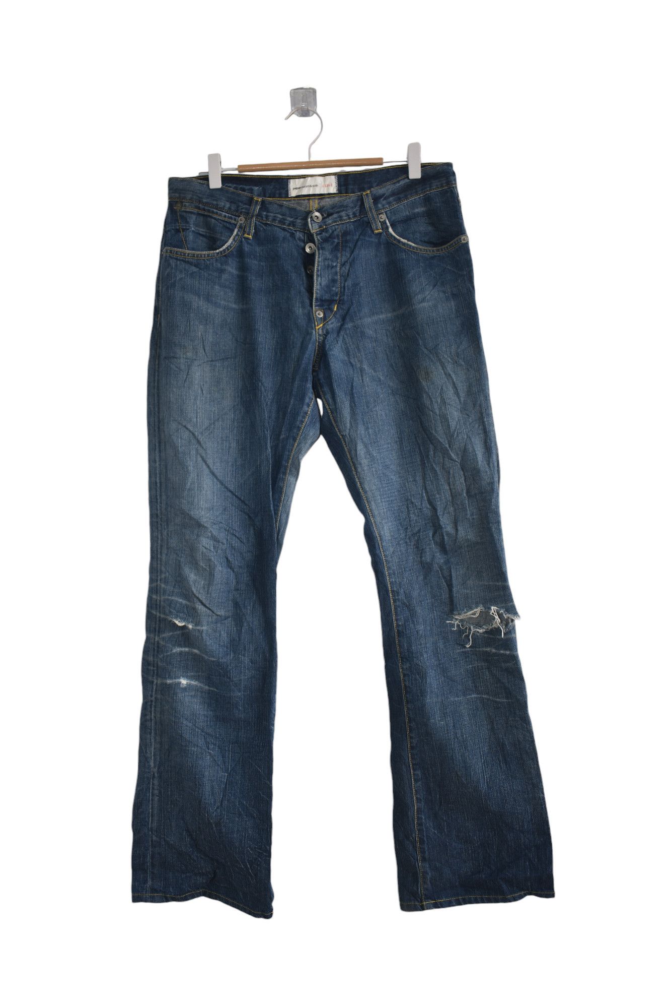 Wide Leg 🔥 Paper Denim & Cloth Distressed Jeans W32