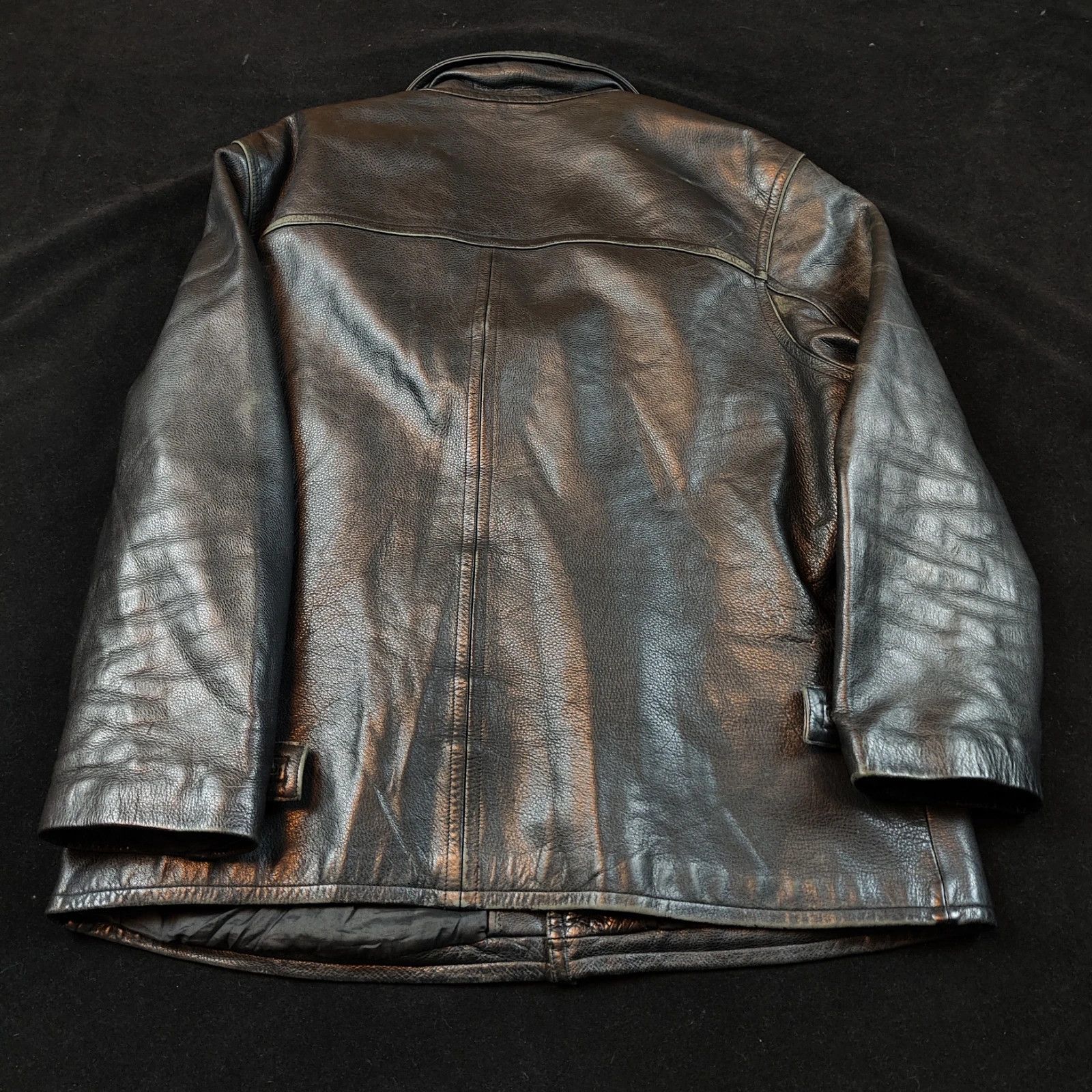Guess Vintage Guess XL leather jacket button 90s rare archive Size US XL / EU 56 / 4 - 5 Thumbnail