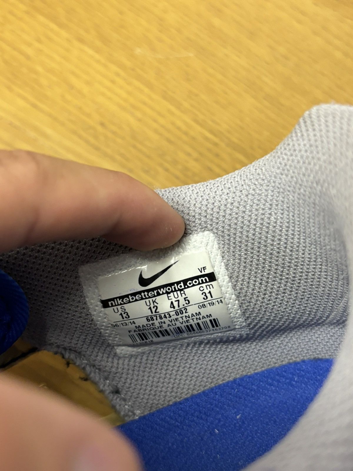 Nike Nike Air Force One Kyrie Irving Wolf Grey Size US 14 / EU 47 - 11 Thumbnail