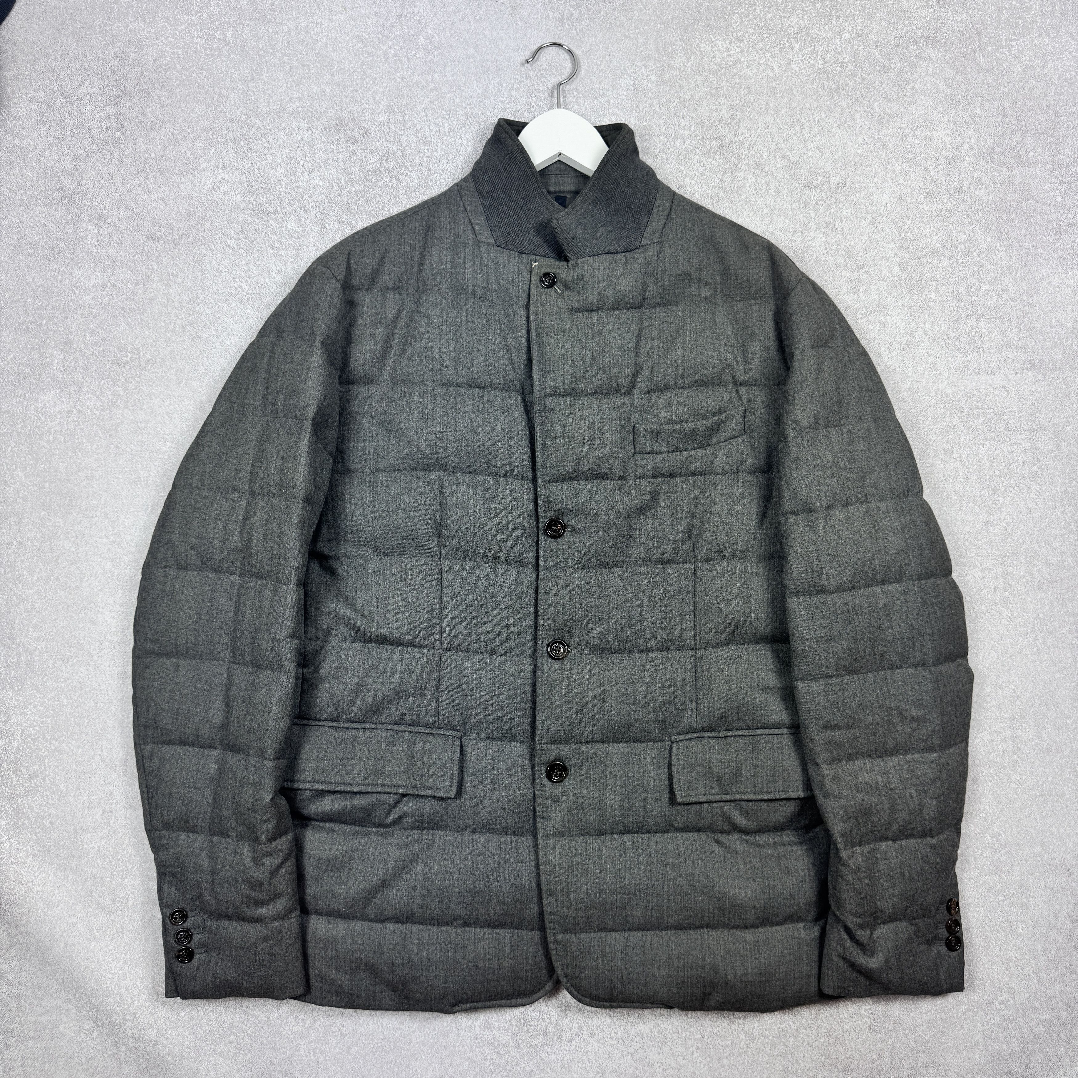 Moncler Men`s Moncler Rodin Gray Wool Puffer Jacket Size 6 / XXL Size US XXL / EU 58 / 5 - 3 Thumbnail