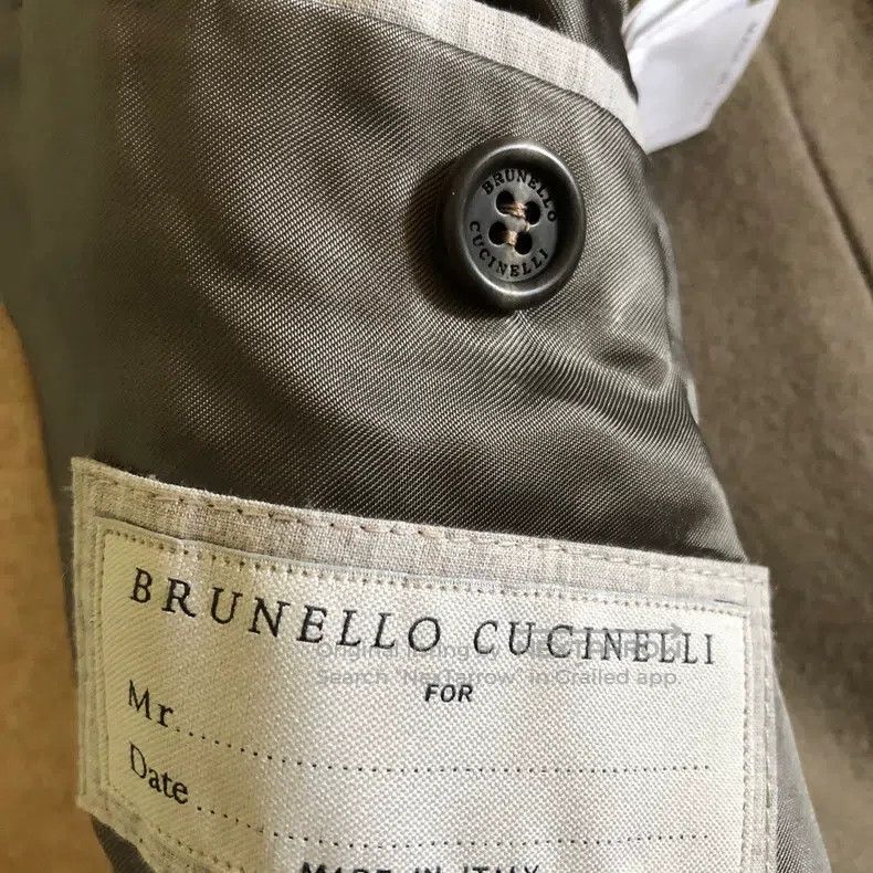 Brunello Cucinelli Brunello Cucinelli Elephant Grey Suede and Cashmere Patchw Size L / US 10 / IT 46 - 5 Thumbnail