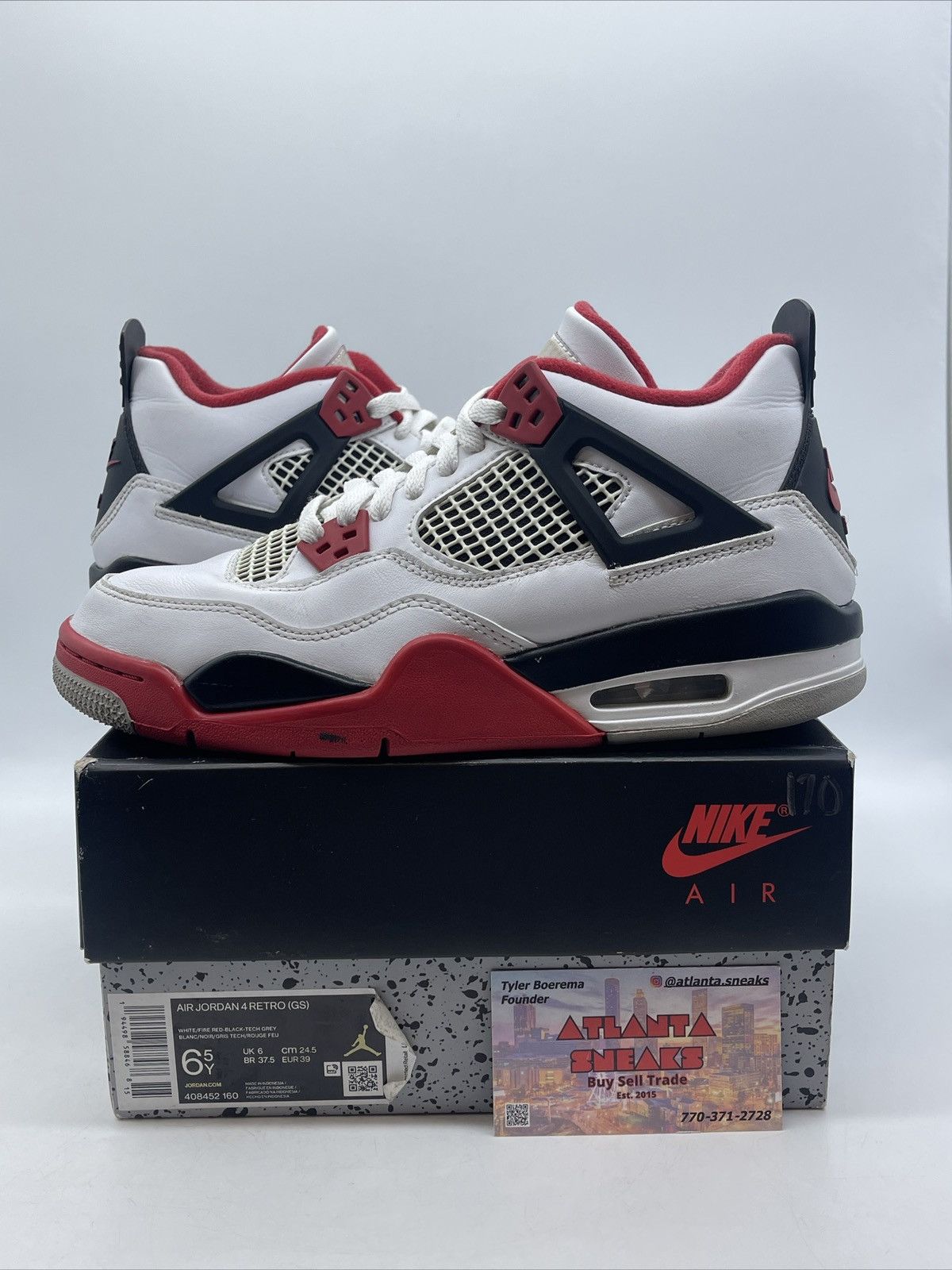 Jordan Brand Air Jordan 4 fire red Size US 6.5 / EU 39-40 - 1 Thumbnail
