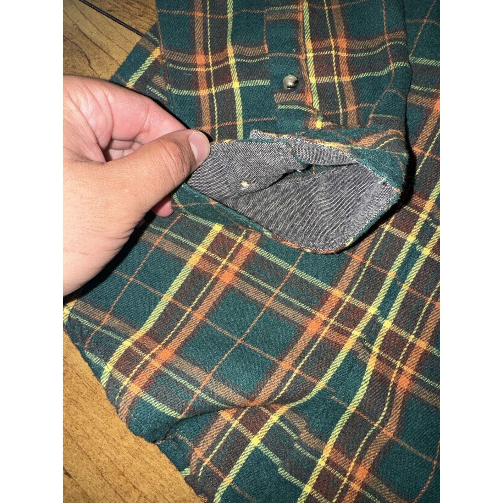 Vintage Plaid Shirt Flannel Green Medium 21x27 Size US M / EU 48-50 / 2 - 3 Thumbnail