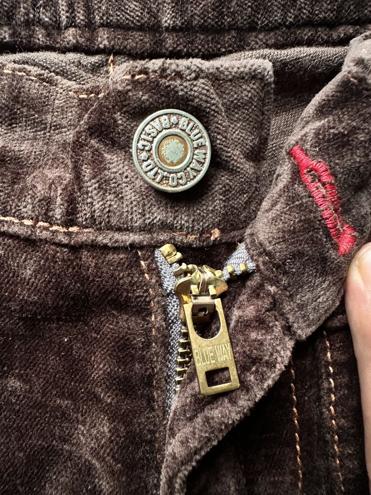 If Six Was Nine × Japanese Brand × Le Grande Bleu (L.G.B.) Vintage Blue Way Flare Pants Size 31" - 7 Thumbnail