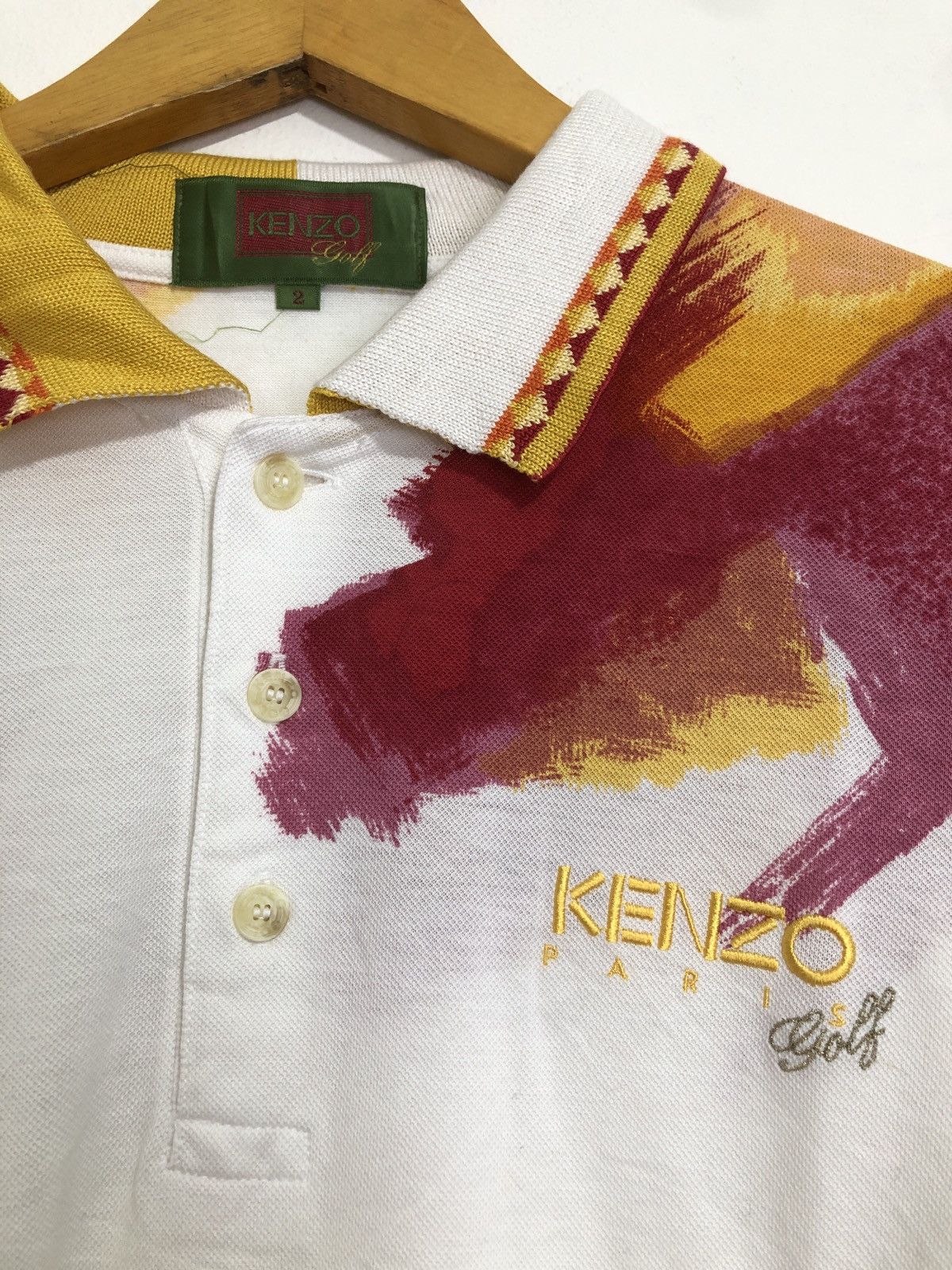 Kenzo Kenzo Paris Golf Long Sleeve Polo Shirt Size US M / EU 48-50 / 2 - 2 Thumbnail