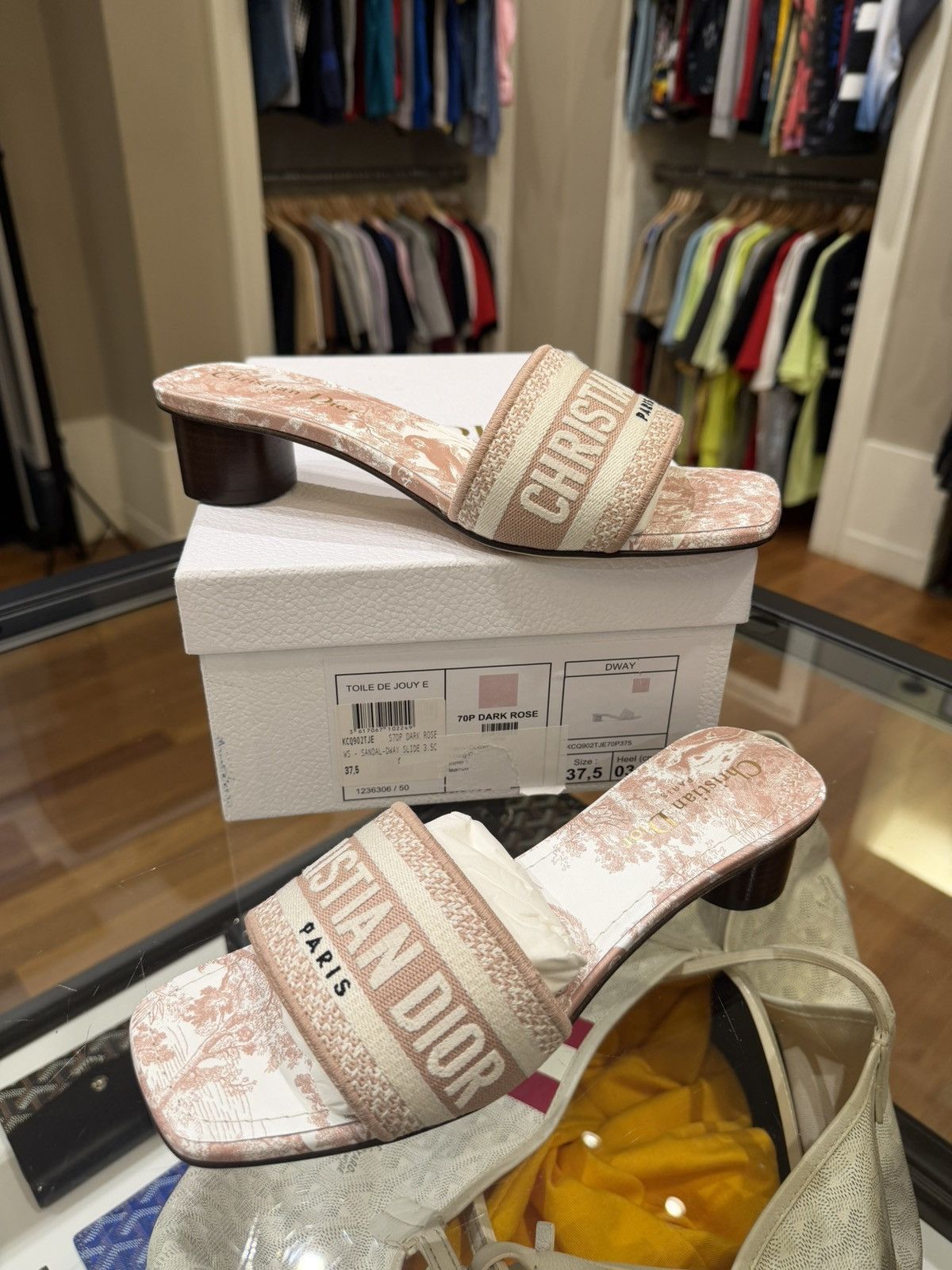 Dior Dior Dway Embroidered Heel Slide Size US 7.5 / IT 37.5 - 1 Thumbnail