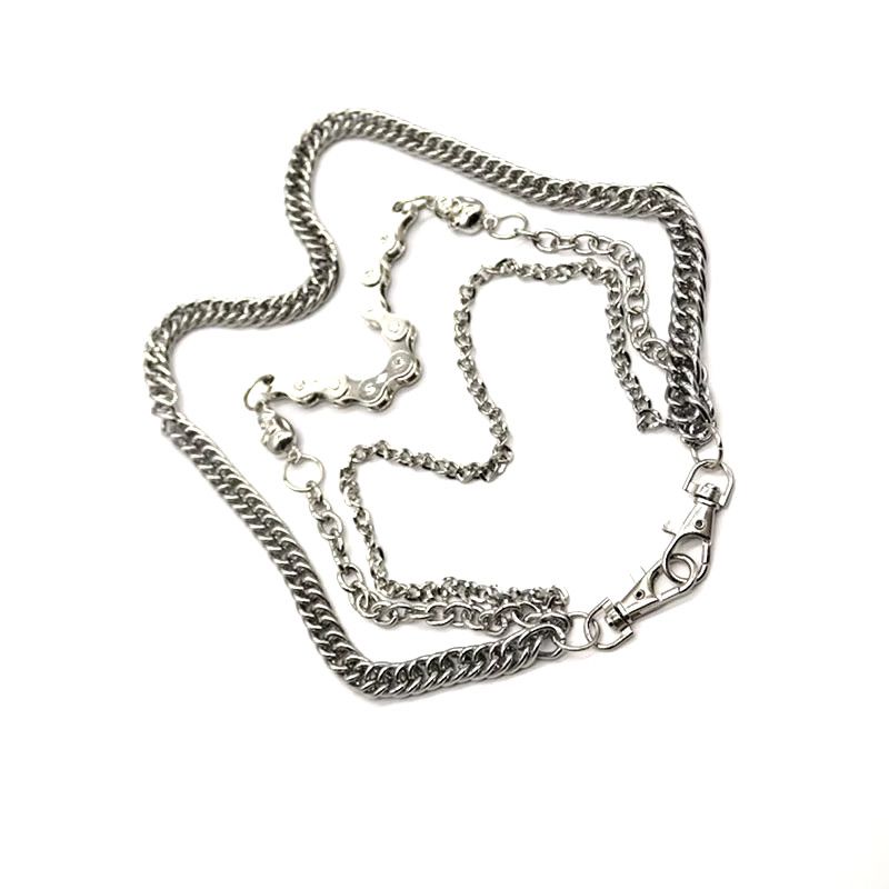 Jewelry Metal Skull Waist Pants Chain Key Chain Size ONE SIZE - 4 Thumbnail