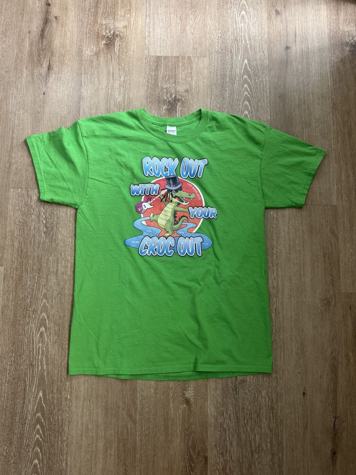 Other × Vintage ‘Rock Out With Your Croc Out’ 2015 Lazy River Comedy Tee Size US L / EU 52-54 / 3 - 4 Thumbnail