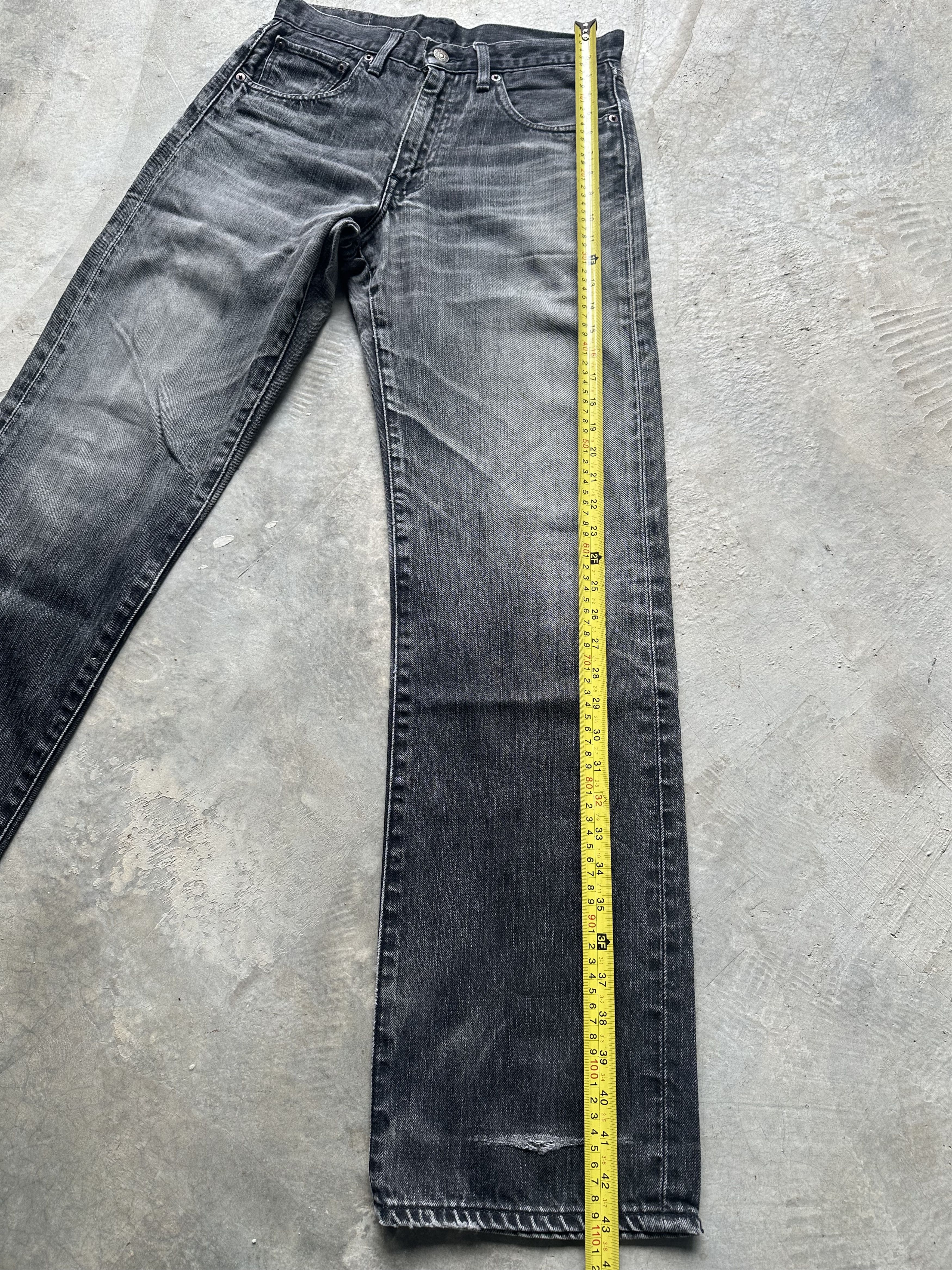 Levi's Vintage Levi's REDLOOP 510 Distressed Black Faded Jeans Size US 30 / EU 46 - 14 Thumbnail